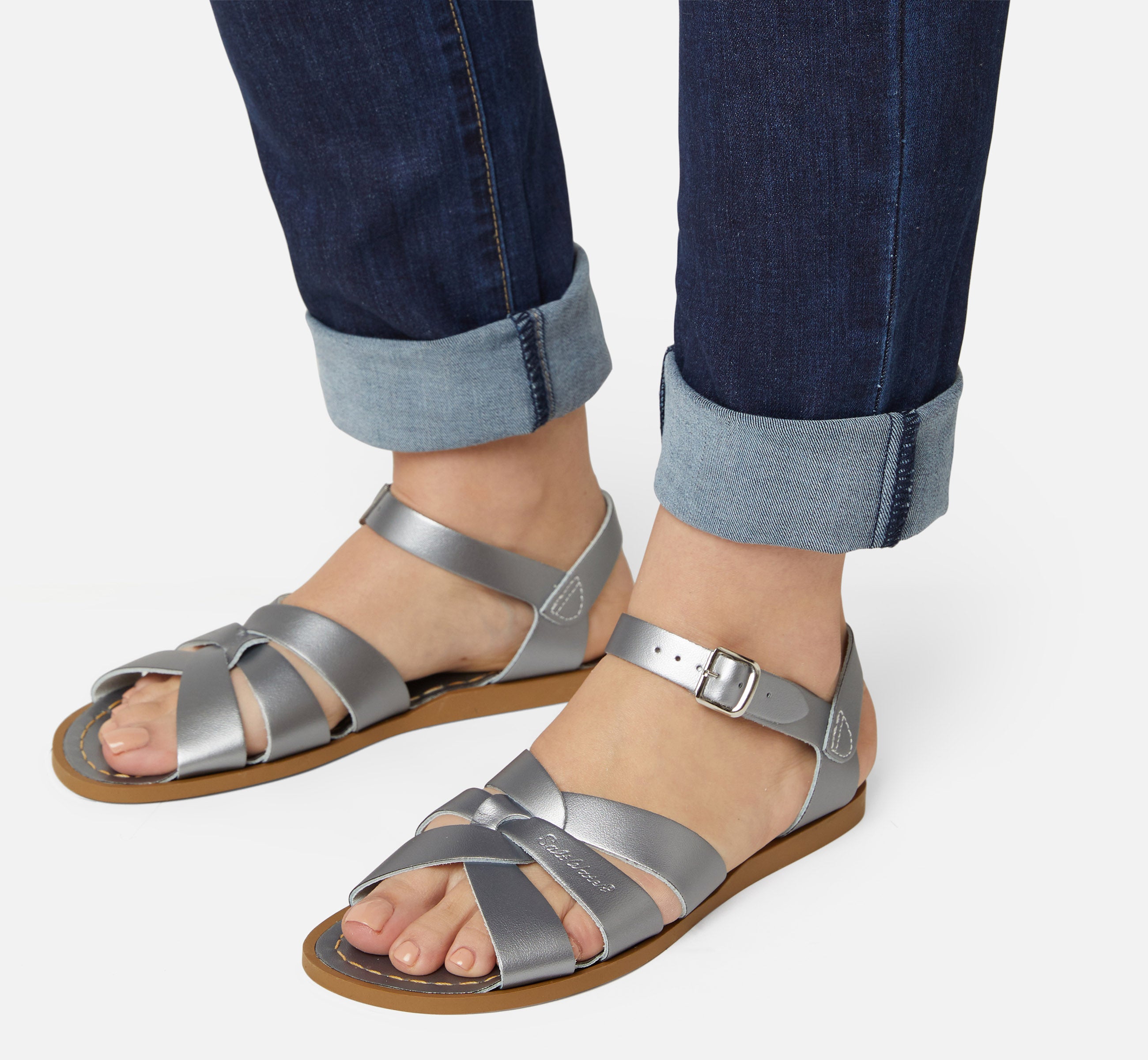 Original Pewter Womens Sandal - Salt-Water Sandals EU