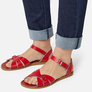 Classic Red Womens Sandal - Women's Narrow Fit Sandals - Salt-Water Sandals EU