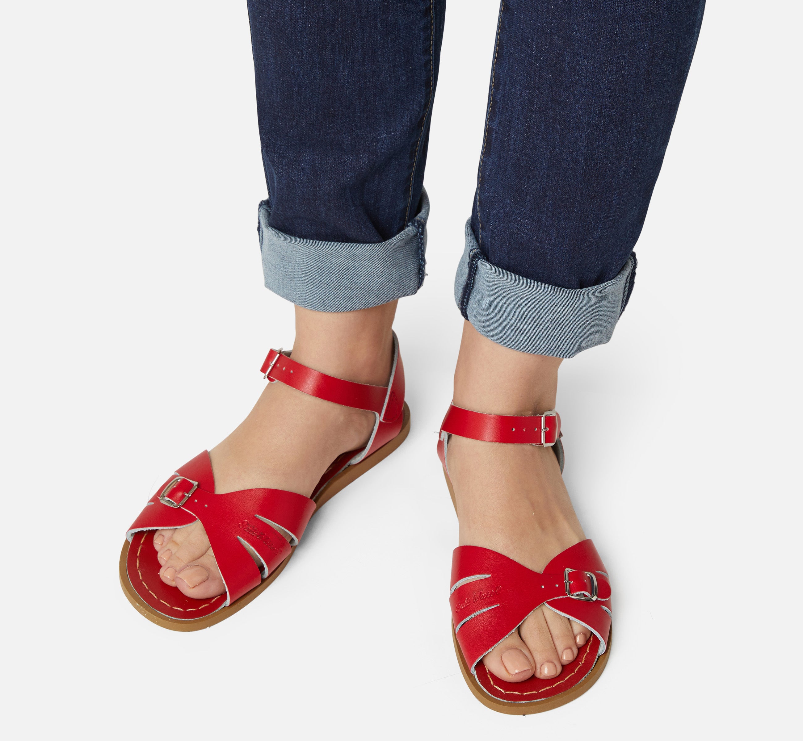 Classic Red Womens Sandal - Salt-Water Sandals EU