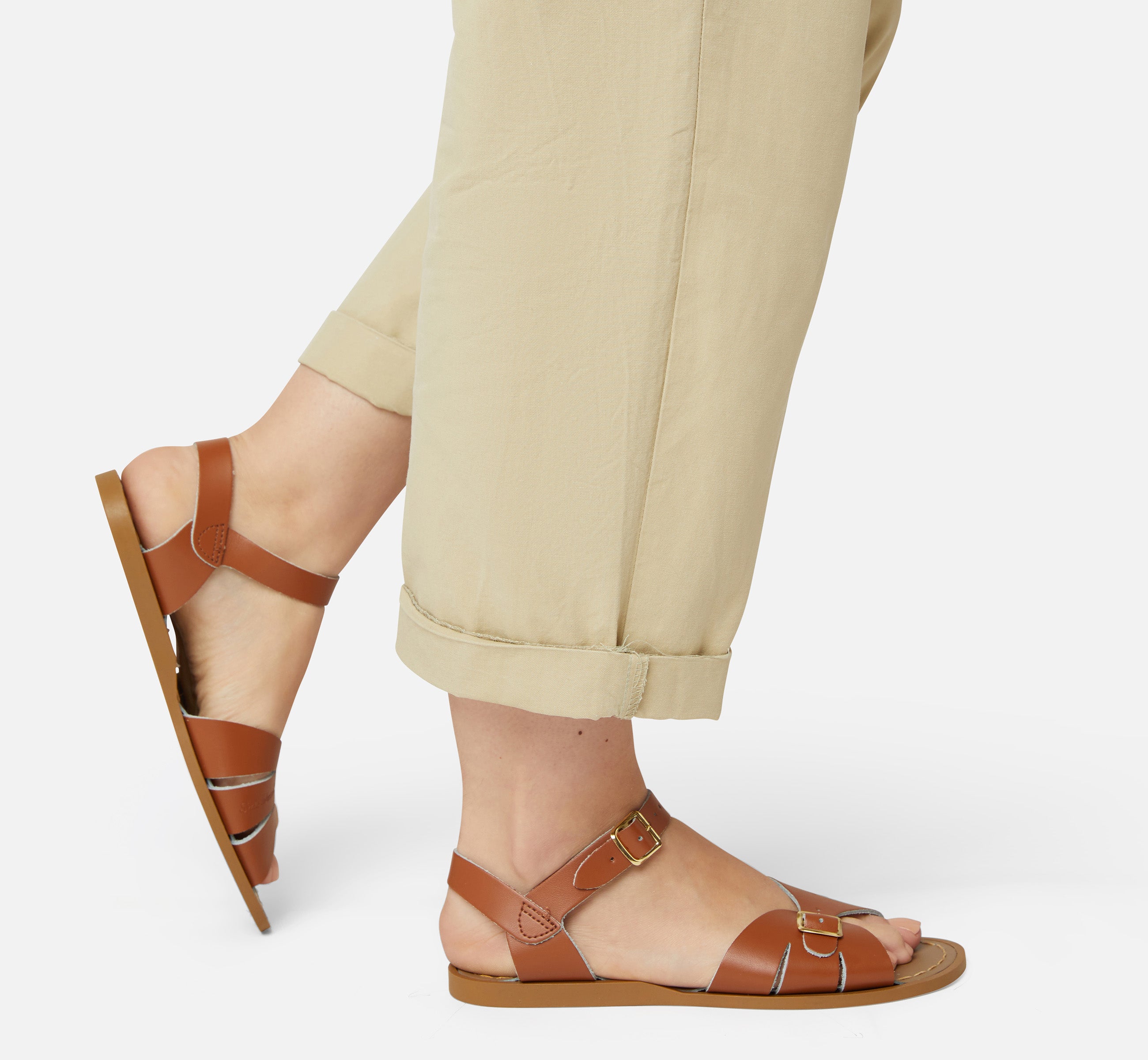 Classic Tan Womens Sandal - Salt-Water Sandals EU