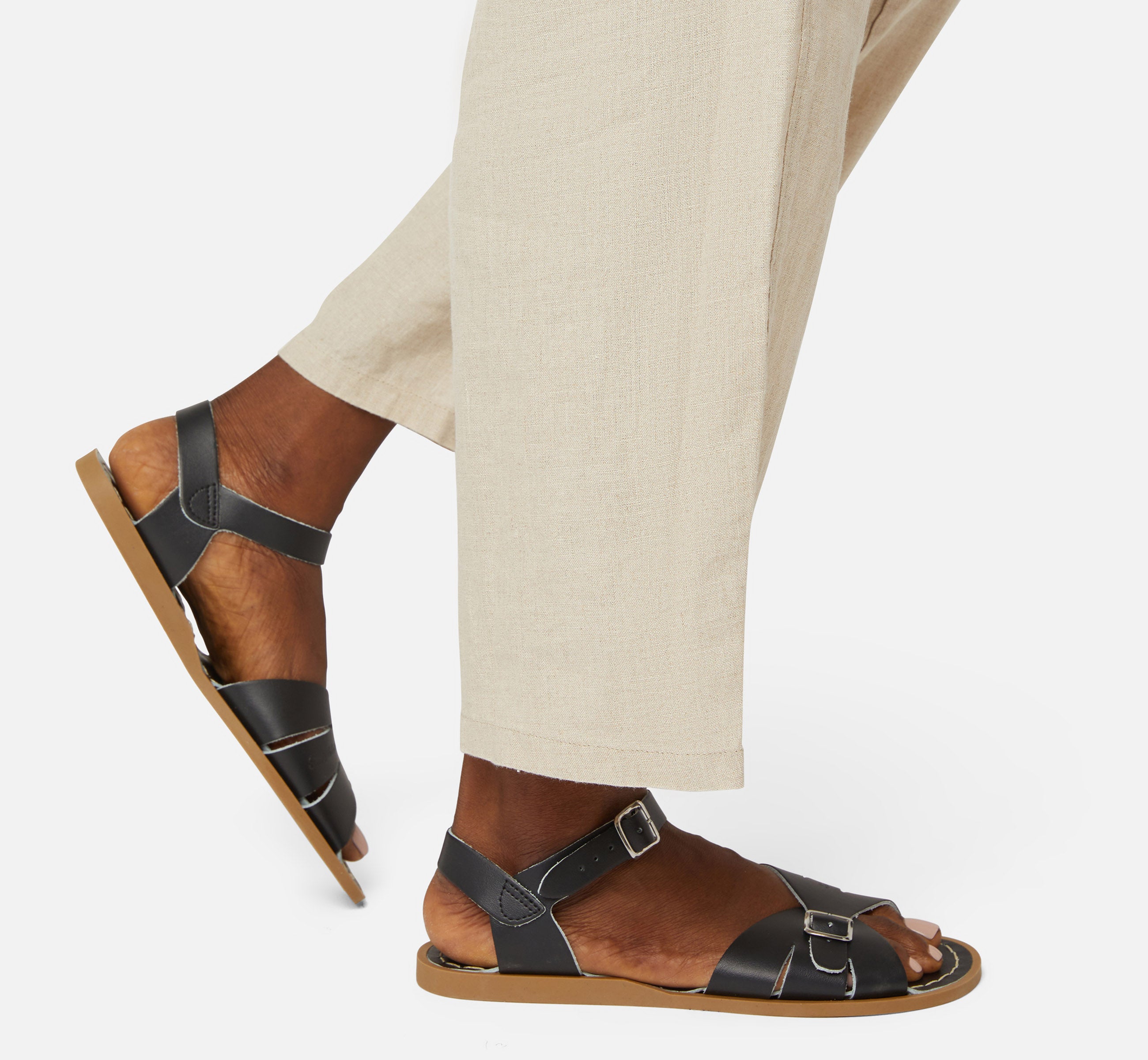 Classic Black Womens Sandal - Salt-Water Sandals EU