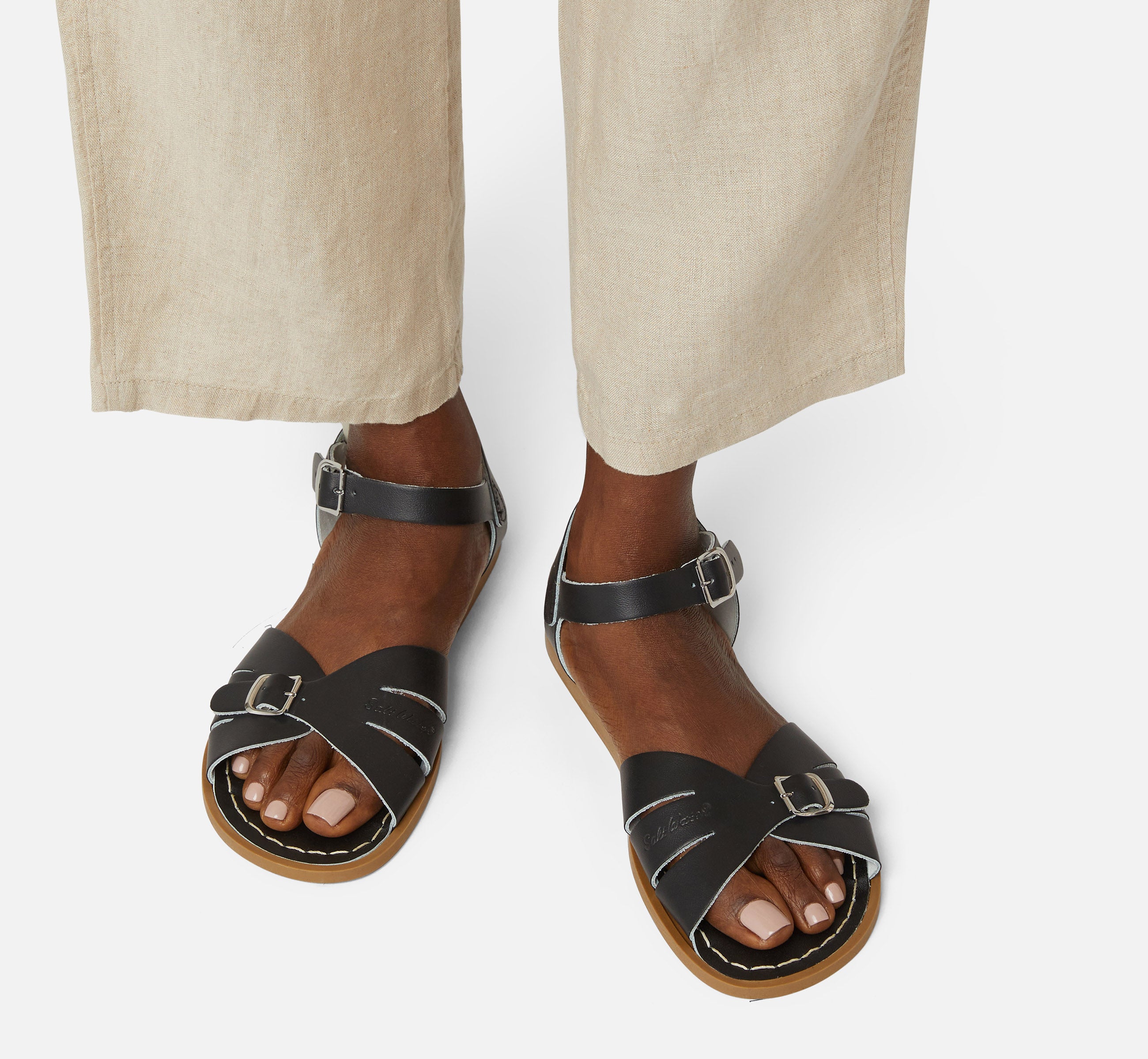 Classic Black Womens Sandal - Salt-Water Sandals EU