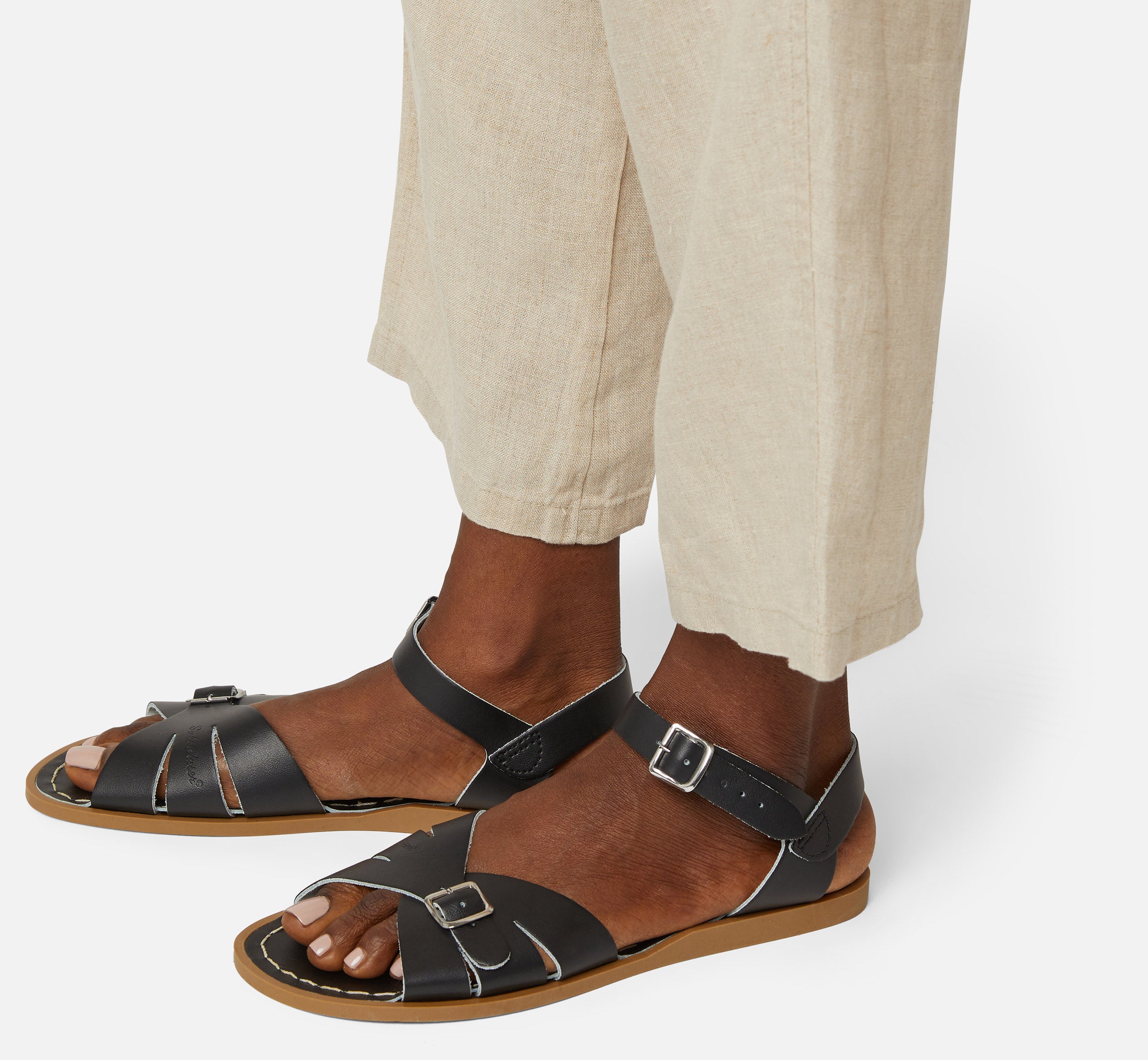 Classic Black Womens Sandal - Salt-Water Sandals EU