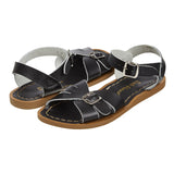 Classic Schwarze Kindersandale - Kinder-Sandalen Mit Doppelschnalle - Salt-Water Sandals EU