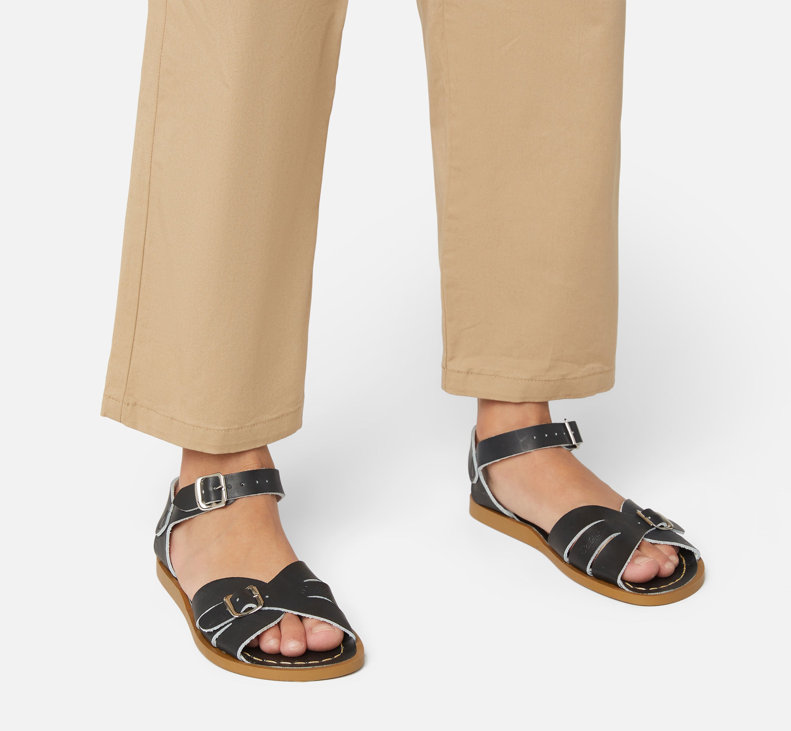Sandale Classic Noire Pour Enfants - Salt-Water Sandals EU