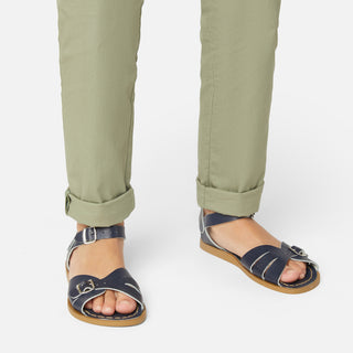 Classic Marineblaue Kindersandale - Kinder-Sandalen Mit Doppelschnalle - Salt-Water Sandals EU