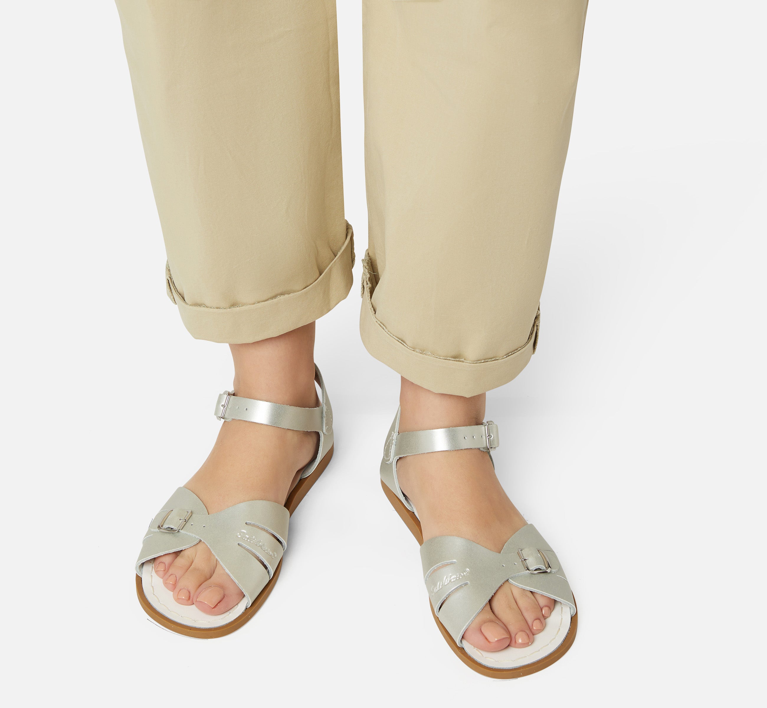 Sandale Classic Argentée Pour Femme - Salt-Water Sandals EU