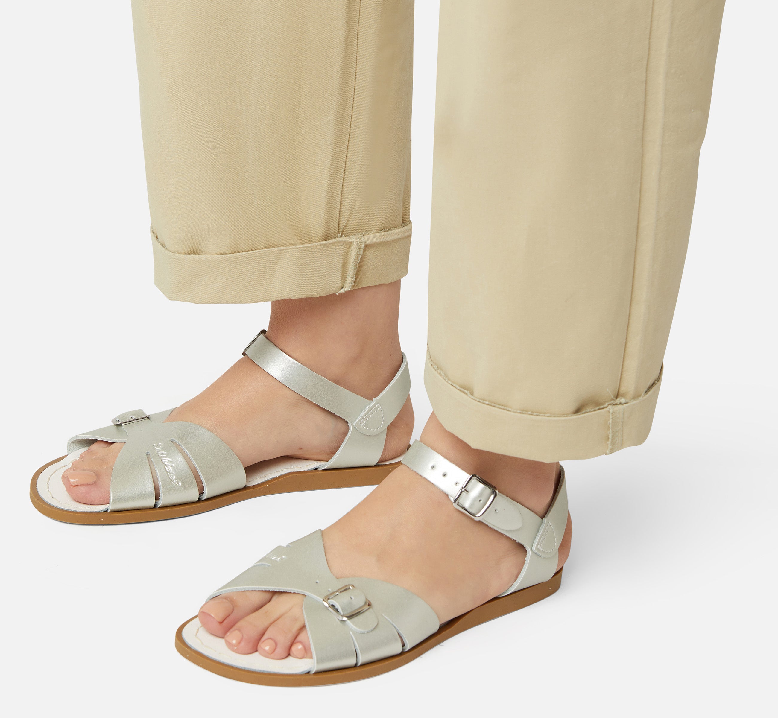 Sandale Classic Argentée Pour Femme - Salt-Water Sandals EU