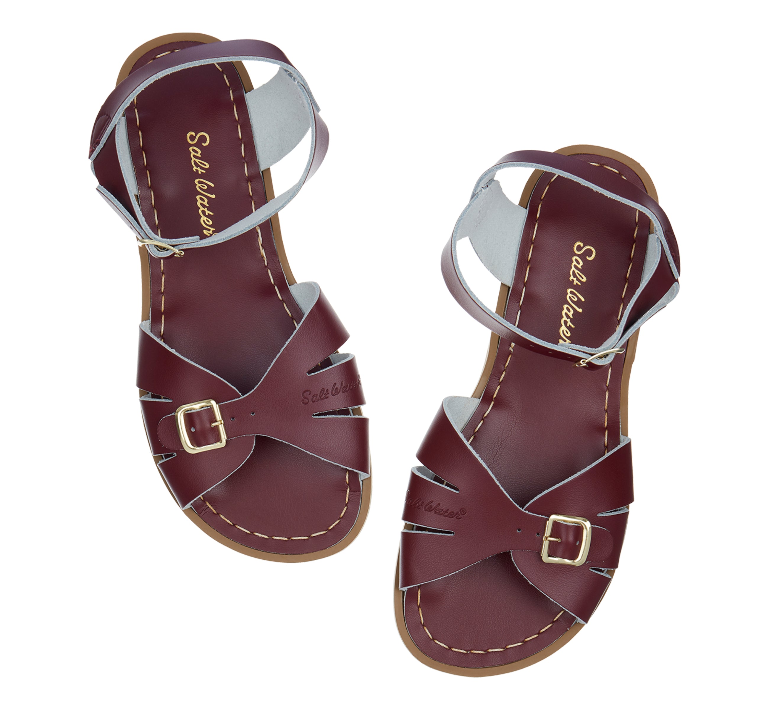 Classic Claret Kids Sandal - Salt-Water Sandals EU