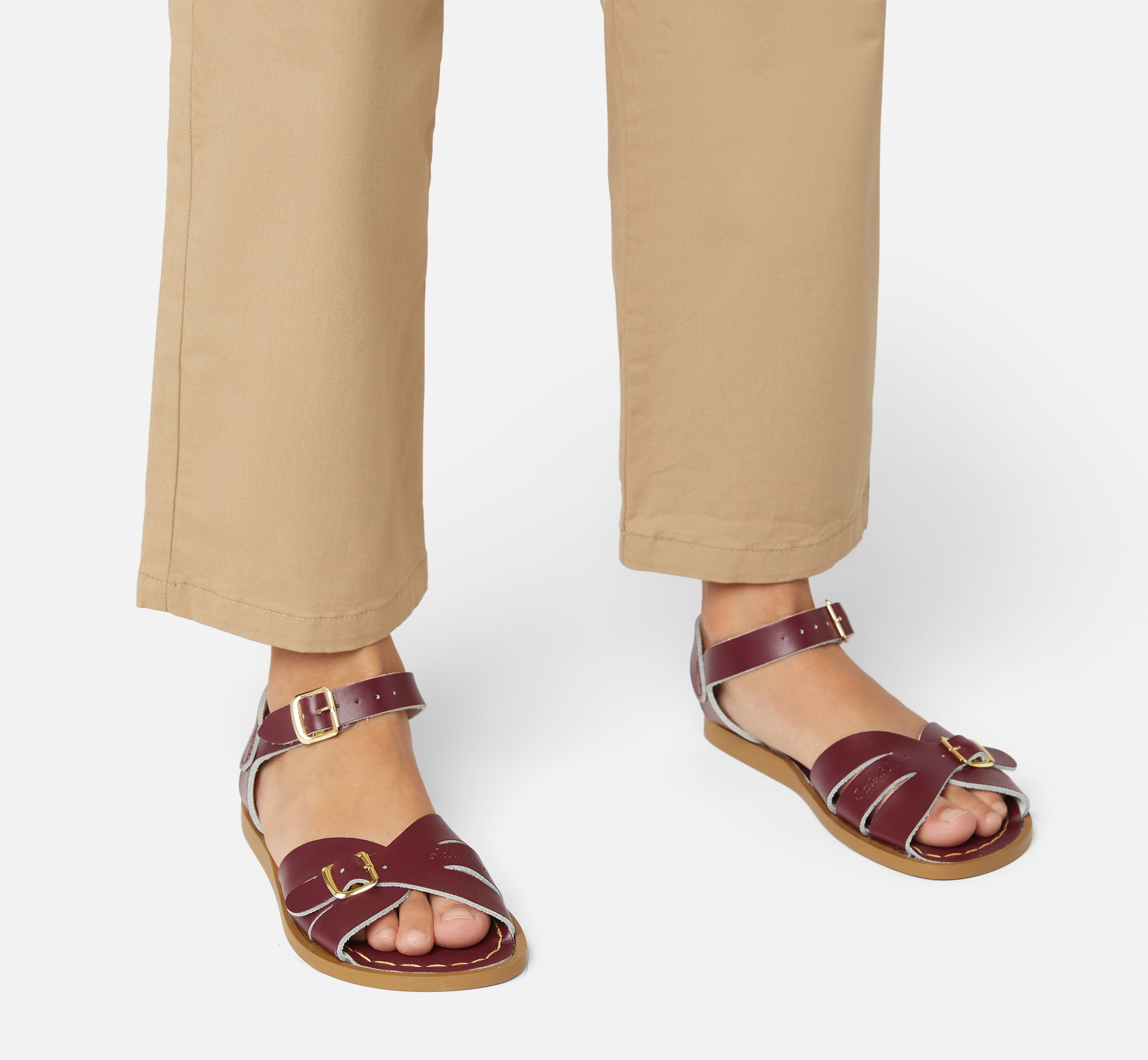Classic Claret Kids Sandal - Salt-Water Sandals EU