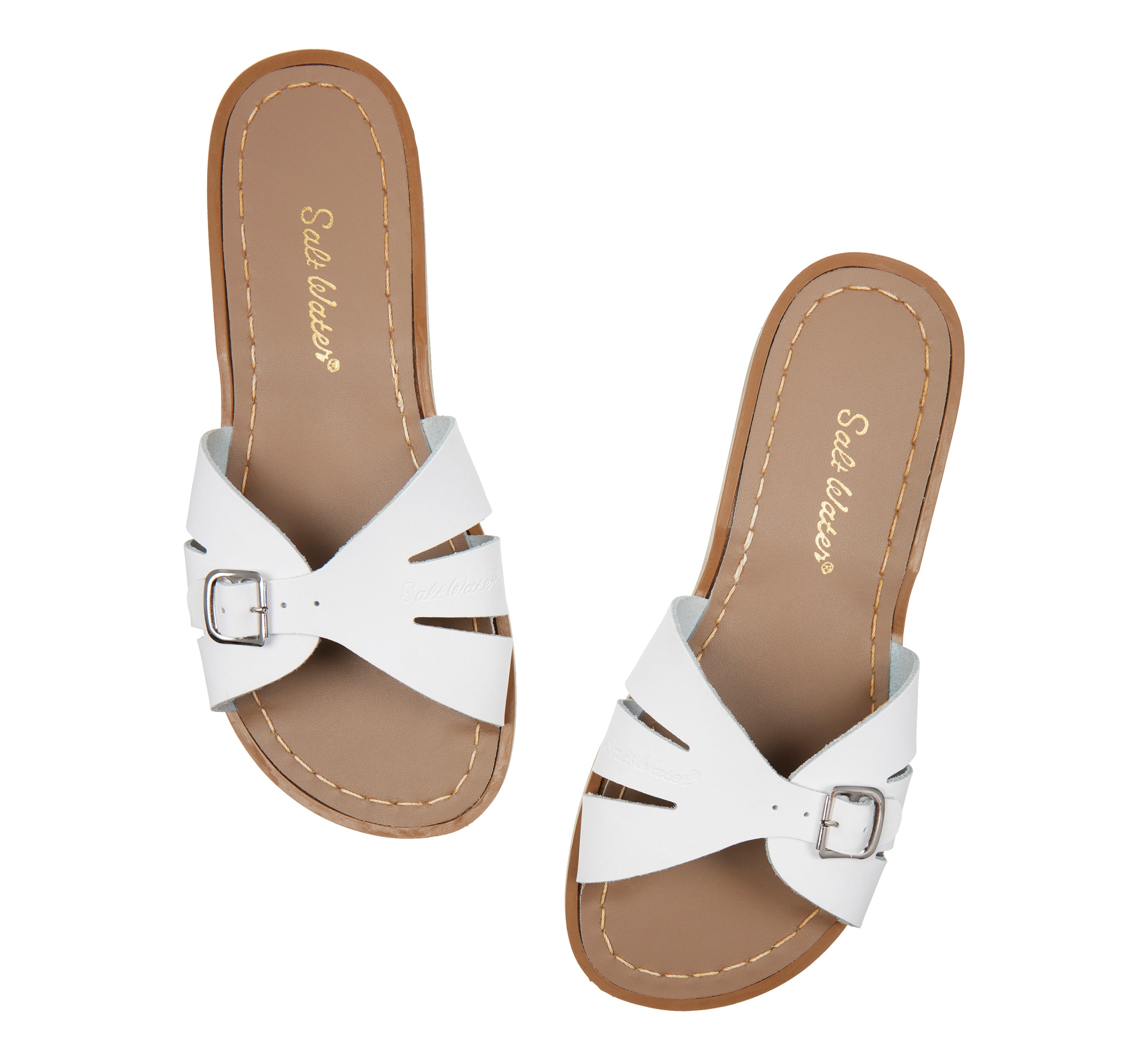 Sandale Classic Slide Pour Femme Blanche - Salt-Water Sandals EU