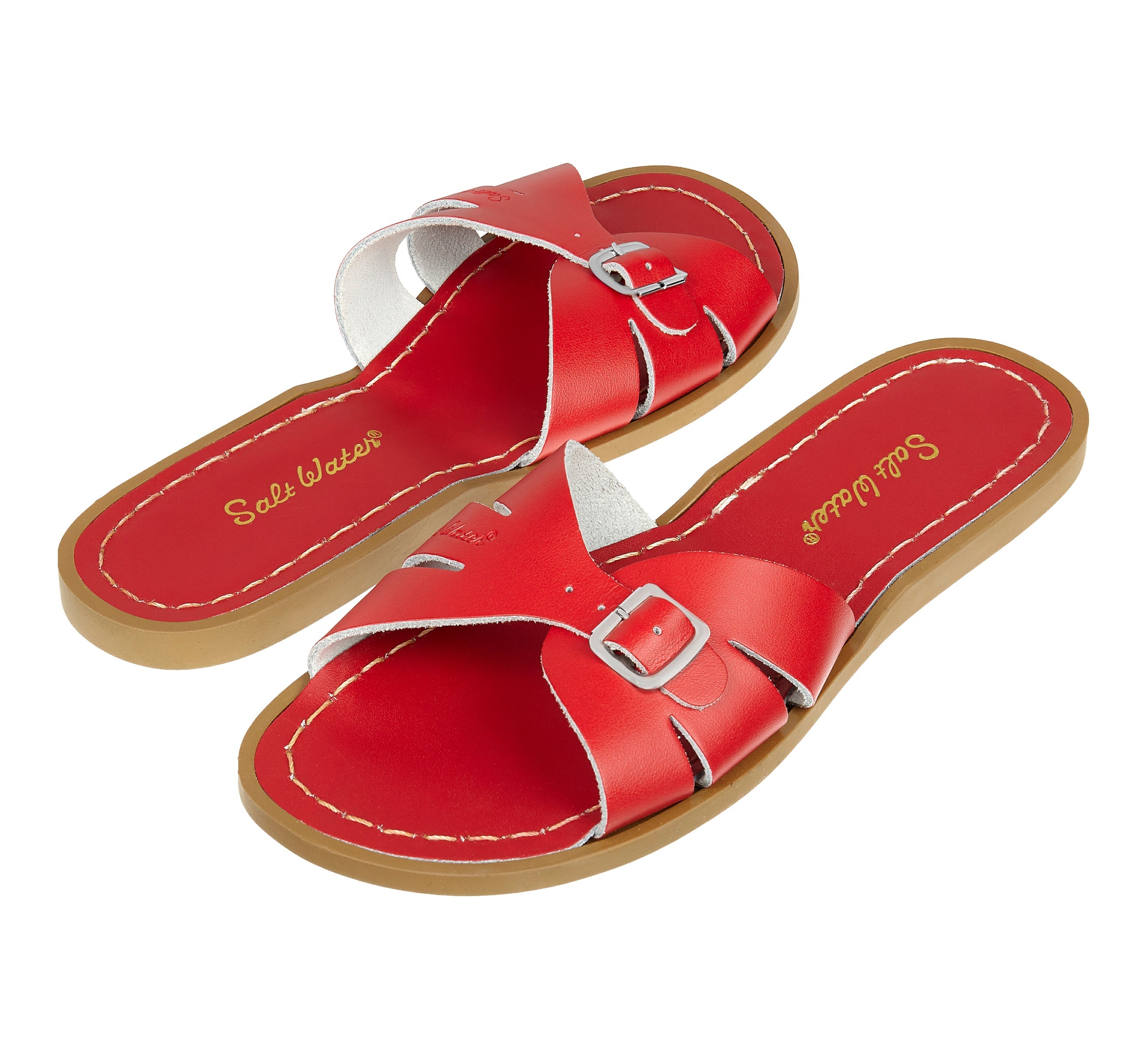 Sandale Classic Slide Rouge Pour Femme - Salt-Water Sandals EU