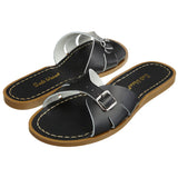 Classic Slide Black Womens Sandal - Women's Narrow Fit Sandals - Salt-Water Sandals EU