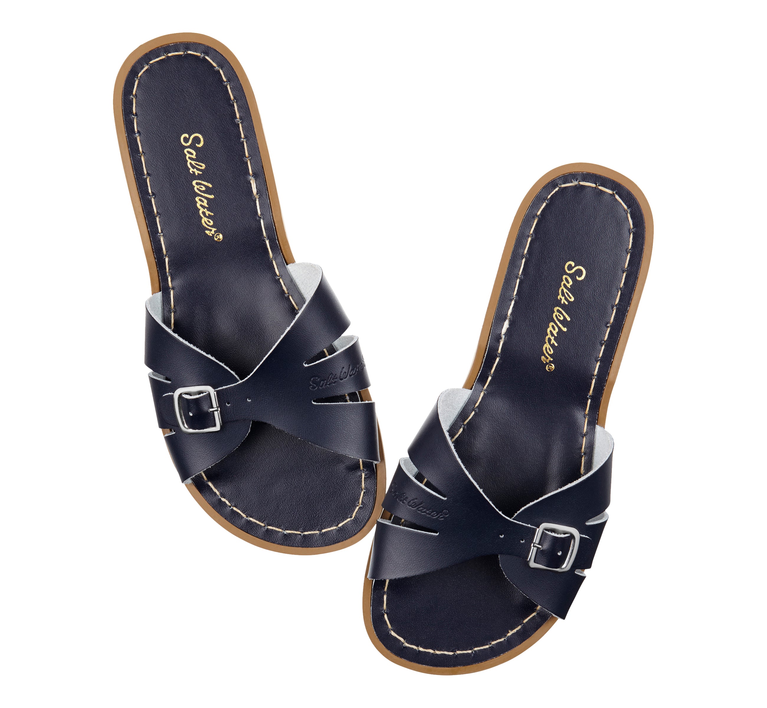 Classic Slide Navy Womens Sandal - Salt-Water Sandals EU