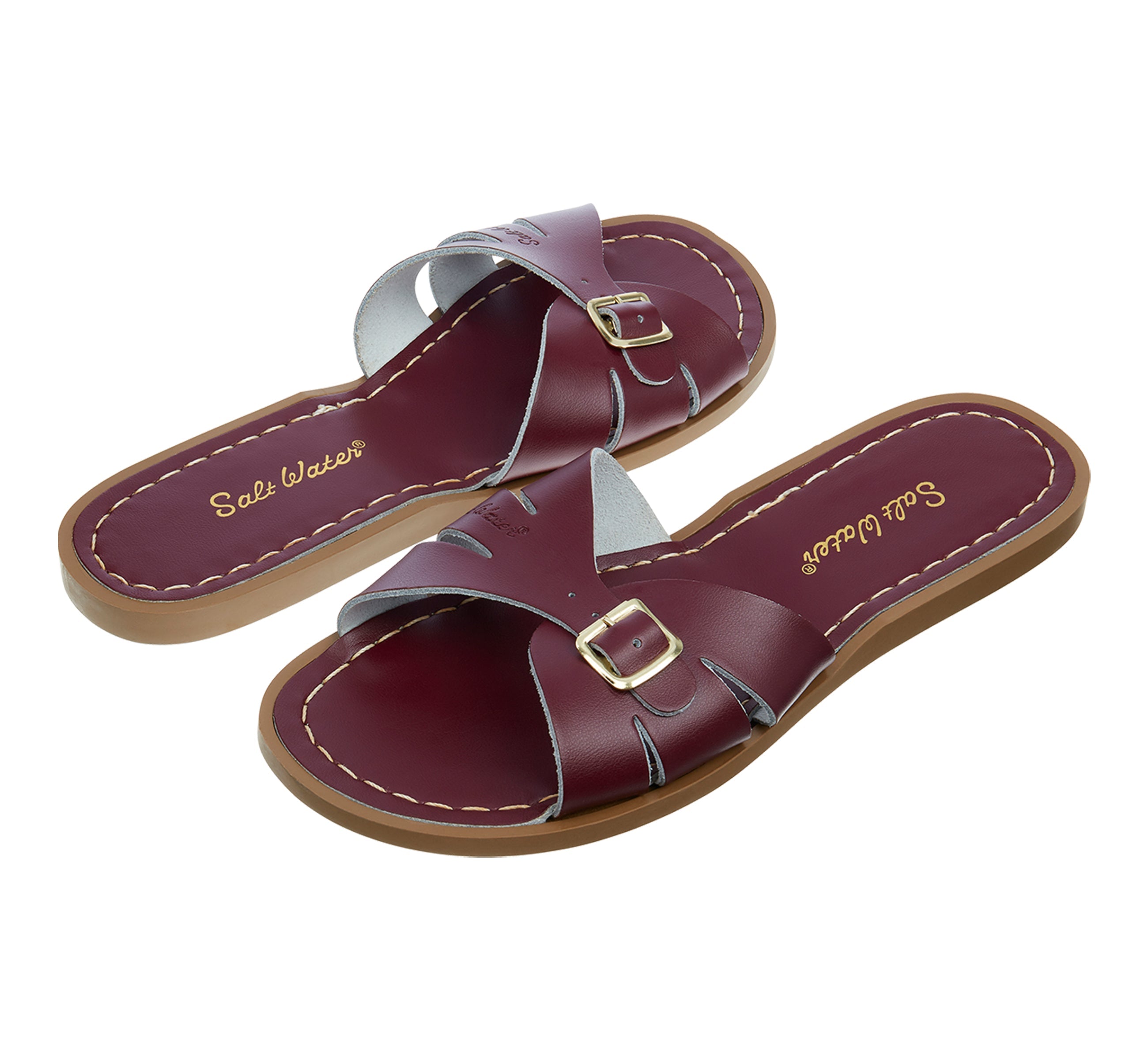 Sandales Classic Slide Claret Pour Femmes - Salt-Water Sandals EU