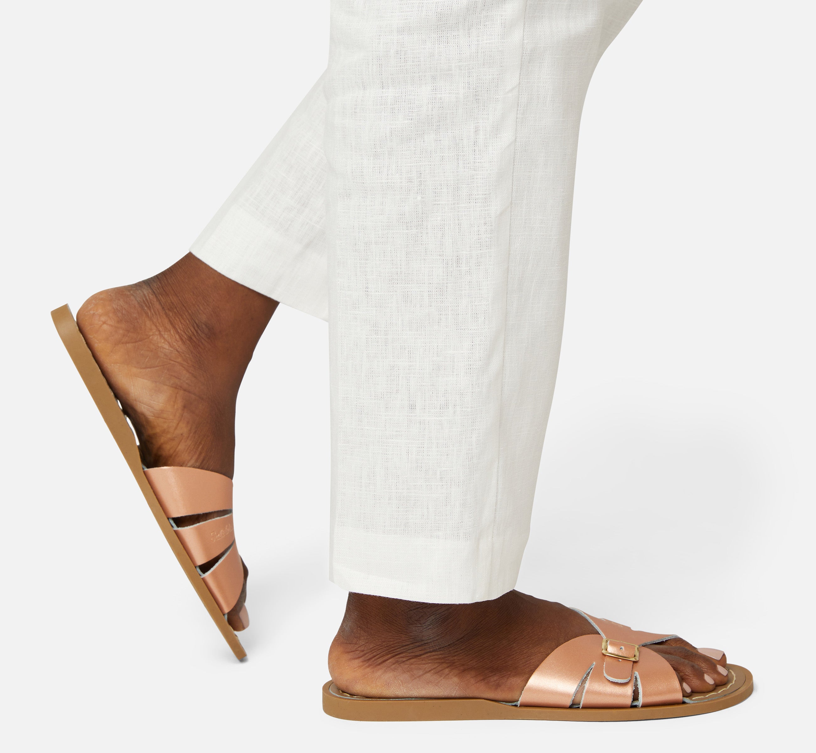 Sandales Classic Slide Pour Femmes En Or Rose - Salt-Water Sandals EU
