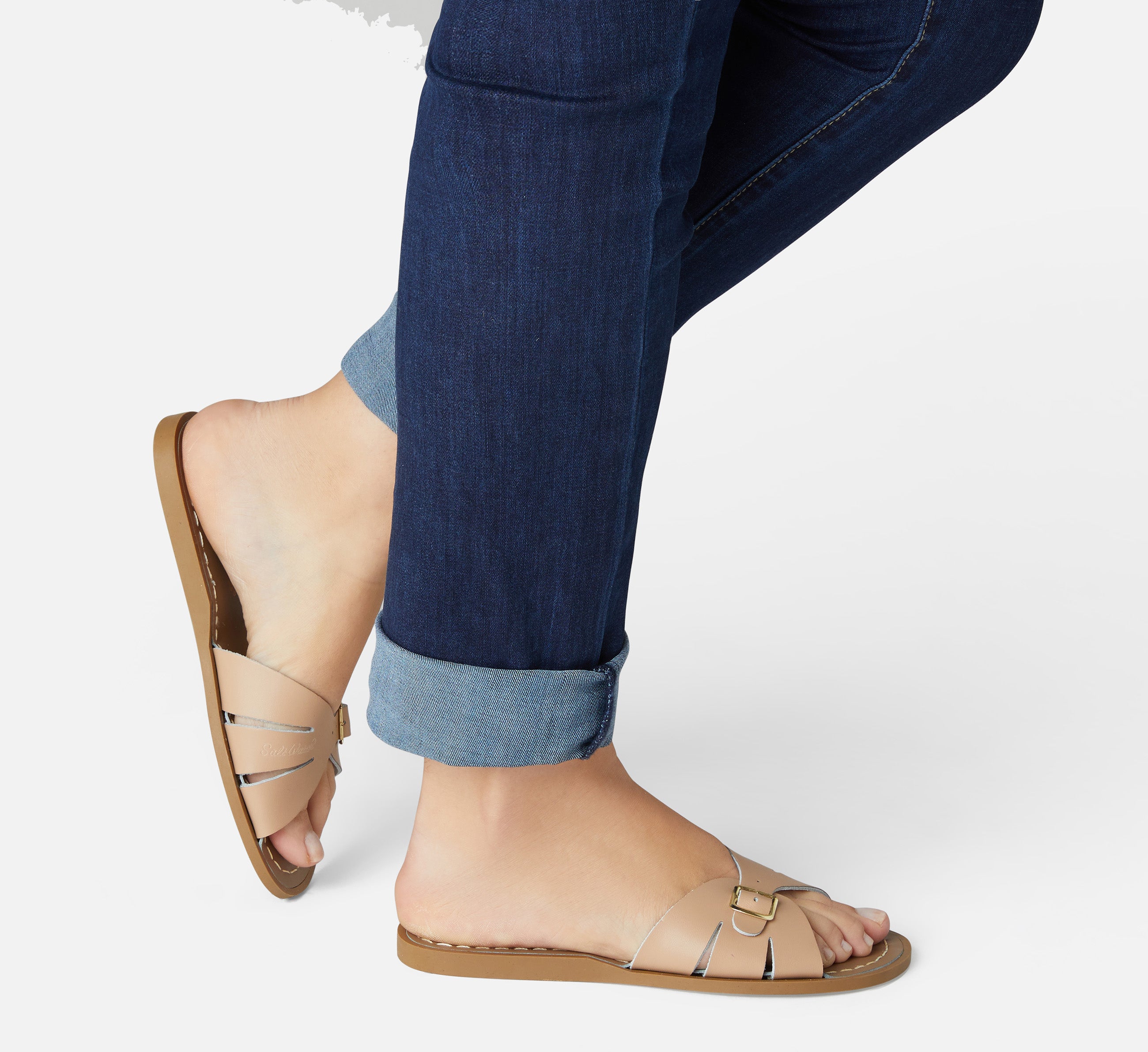 Classic Slide Latte Womens Sandal - Salt-Water Sandals EU