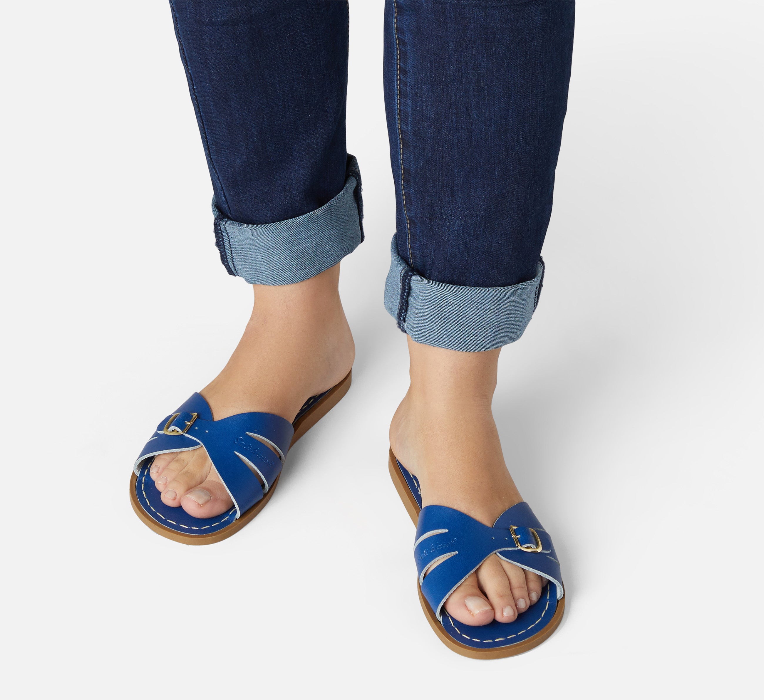 Classic Slide Cobalt Damensandale - Salt-Water Sandals EU