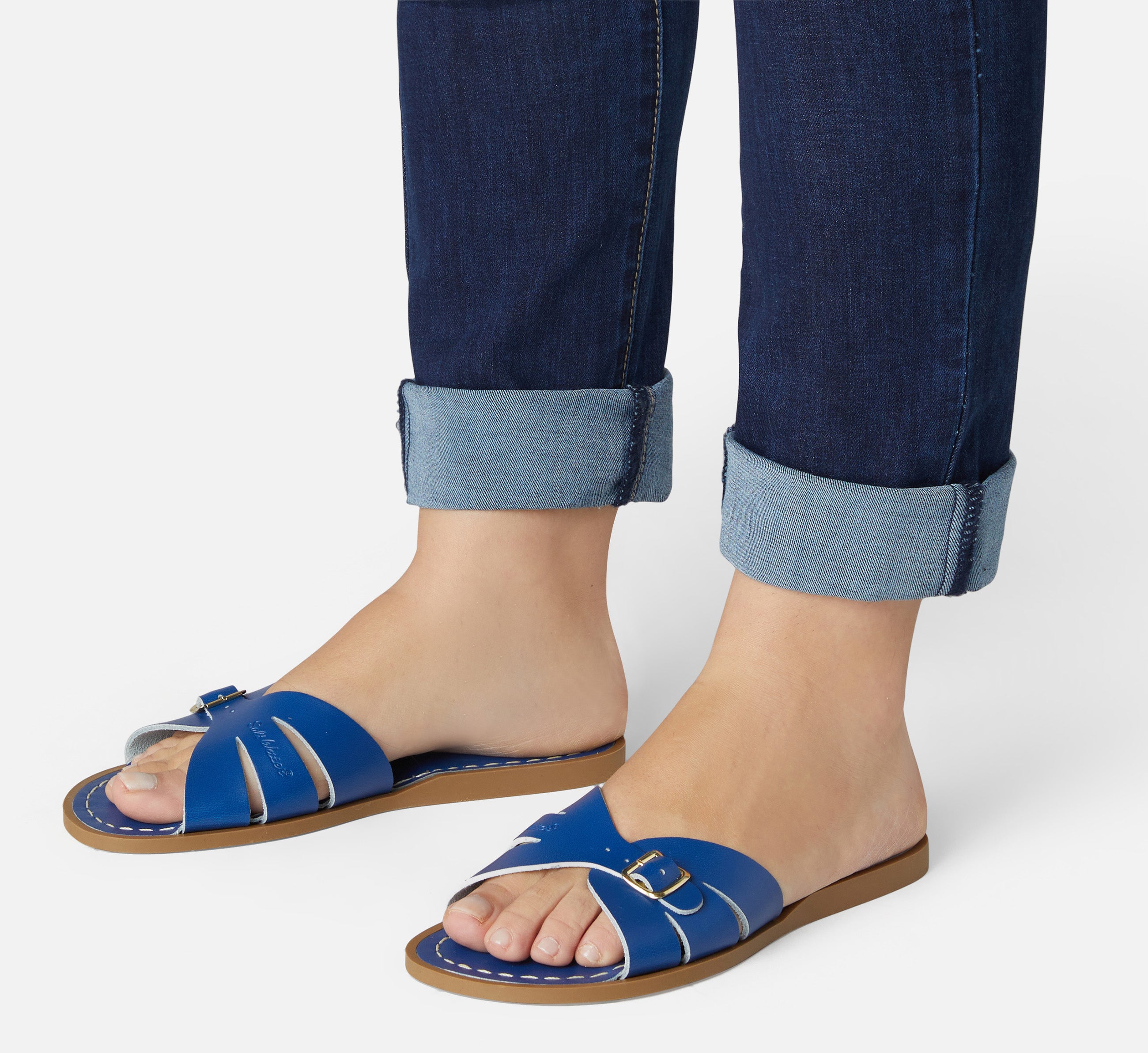 Classic Slide Cobalt Damensandale - Salt-Water Sandals EU