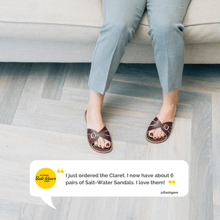Classic Slide Claret Womens Sandal - Women's Narrow Fit Sandals - Salt-Water Sandals EU