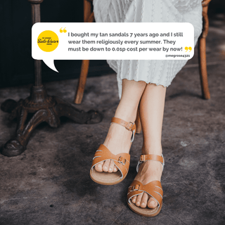 Sandale Classic Pour Femme Tan - Sandales À Bride De Cheville Pour Femmes - Salt-Water Sandals EU