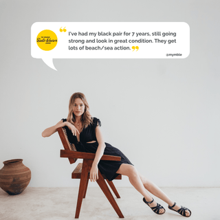 Sandale Original Noire Pour Femme - Sandales À Bride De Cheville Pour Femmes - Salt-Water Sandals EU