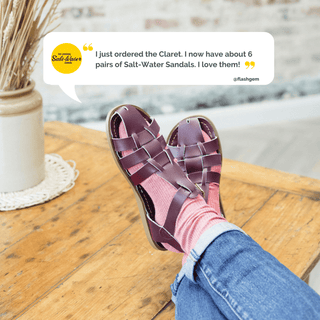 Fisherman Shark Original Claret Womens Sandal - Women's Narrow Fit Sandals - Salt-Water Sandals EU