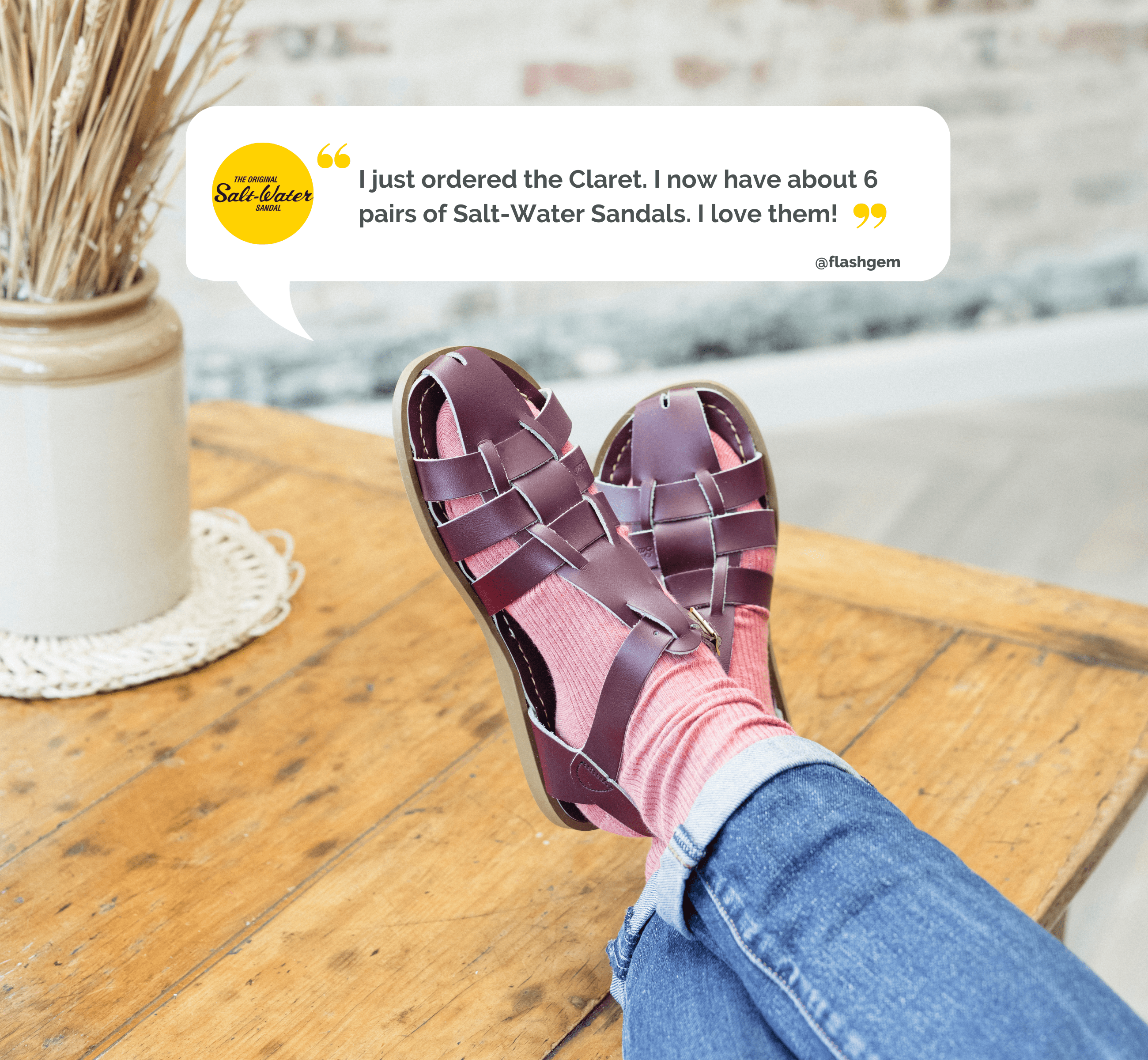 Shark Original Claret Damen Sandale - Salt-Water Sandals EU