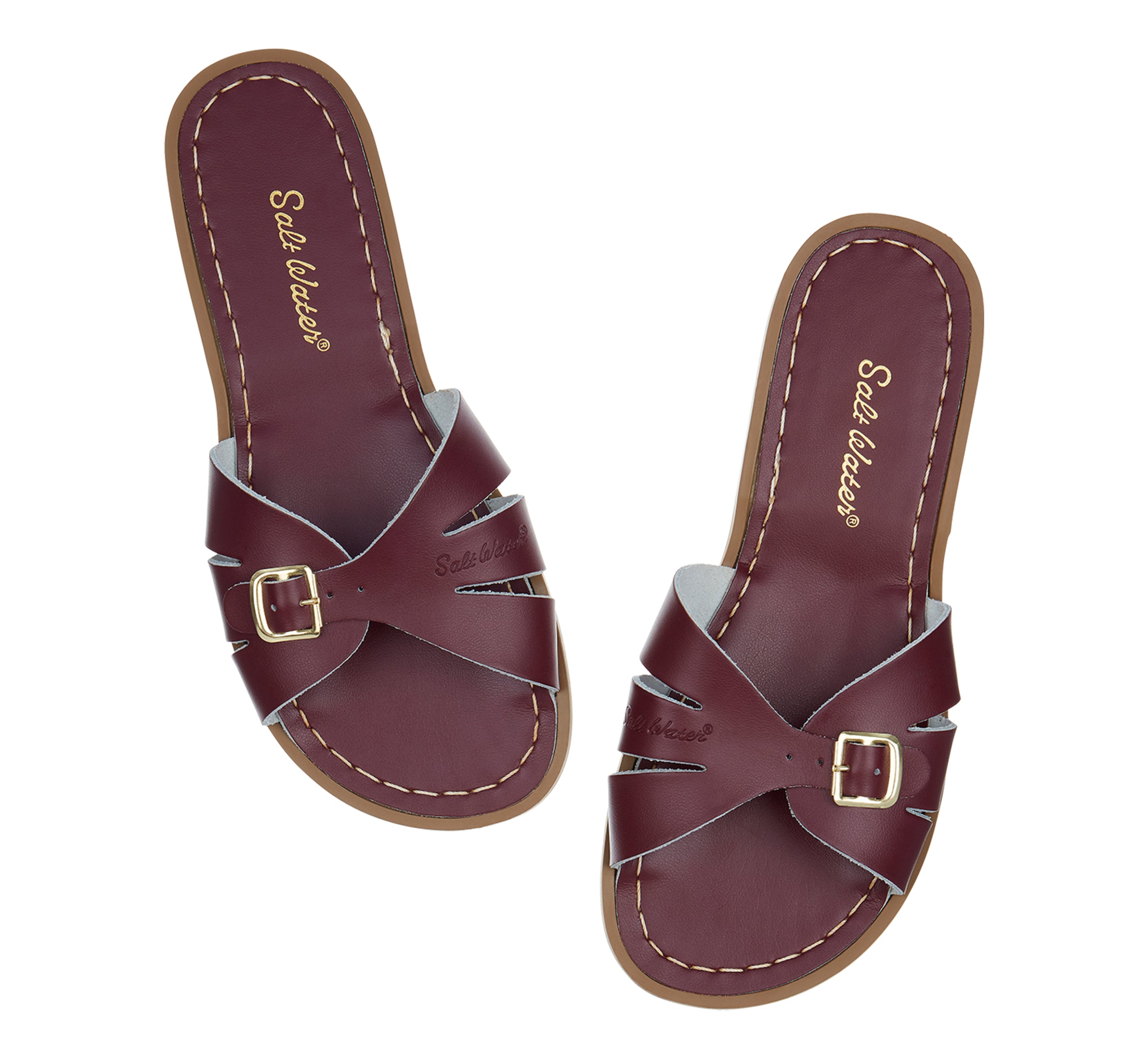 Sandales Classic Slide Claret Pour Femmes - Salt-Water Sandals EU