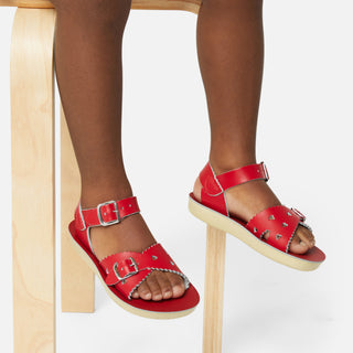 Sweetheart Rote Kindersandale - Schmale Passform-Sandalen Für Kinder - Salt-Water Sandals EU
