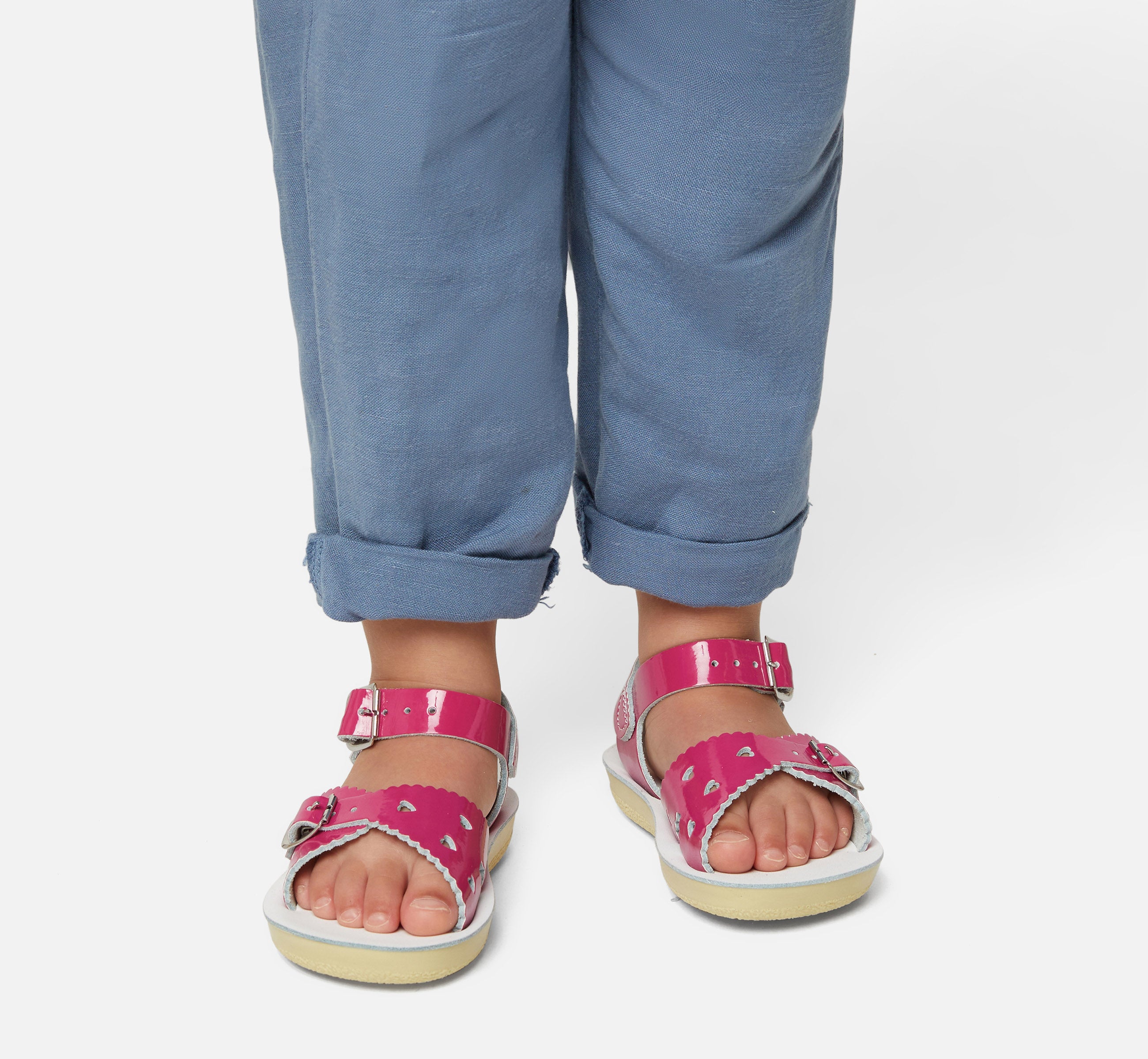 Sweetheart Shiny Fuchsia Kids Sandal - Salt-Water Sandals EU