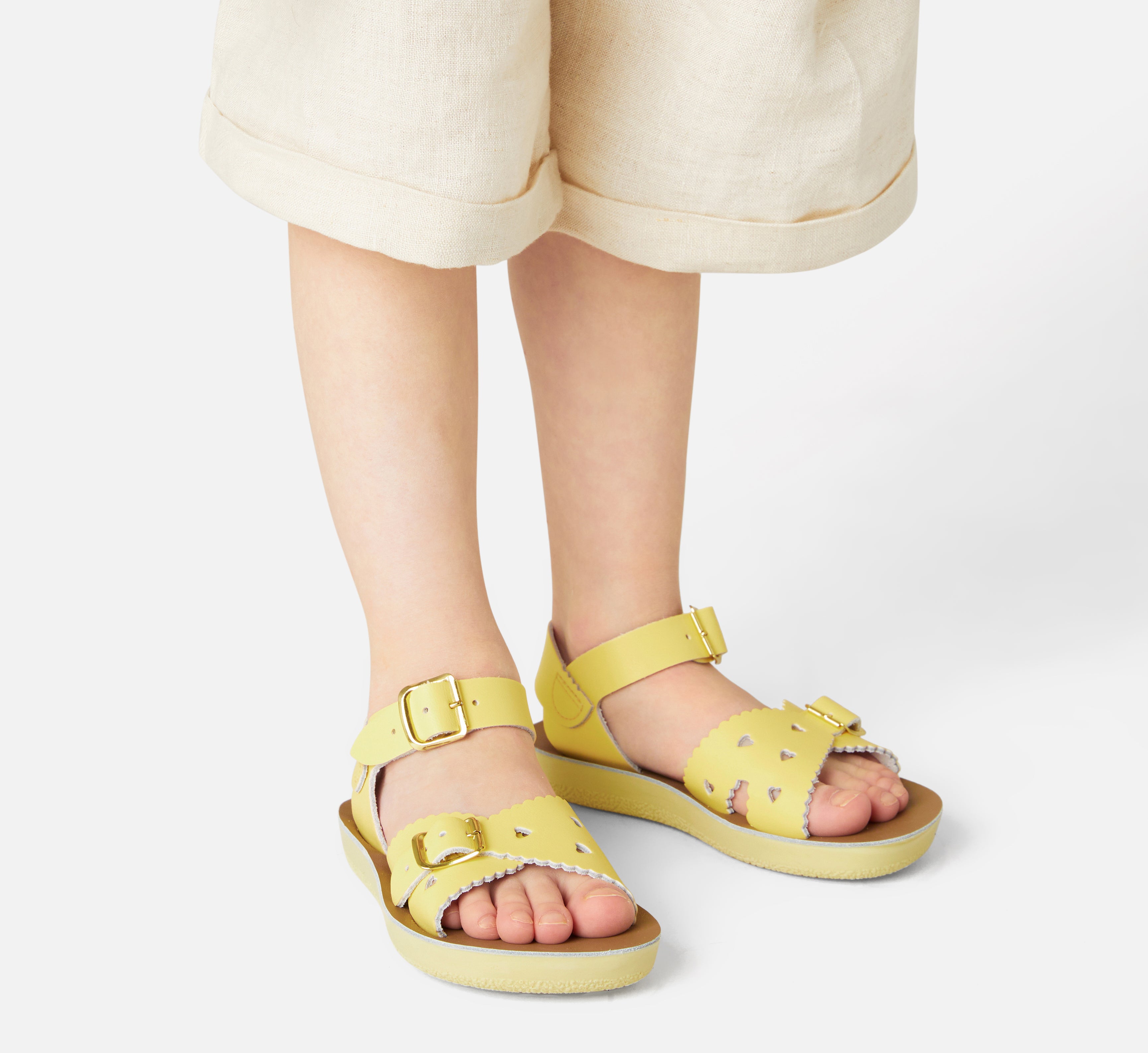 Sweetheart Butter Yellow Kids Sandal - Salt-Water Sandals EU