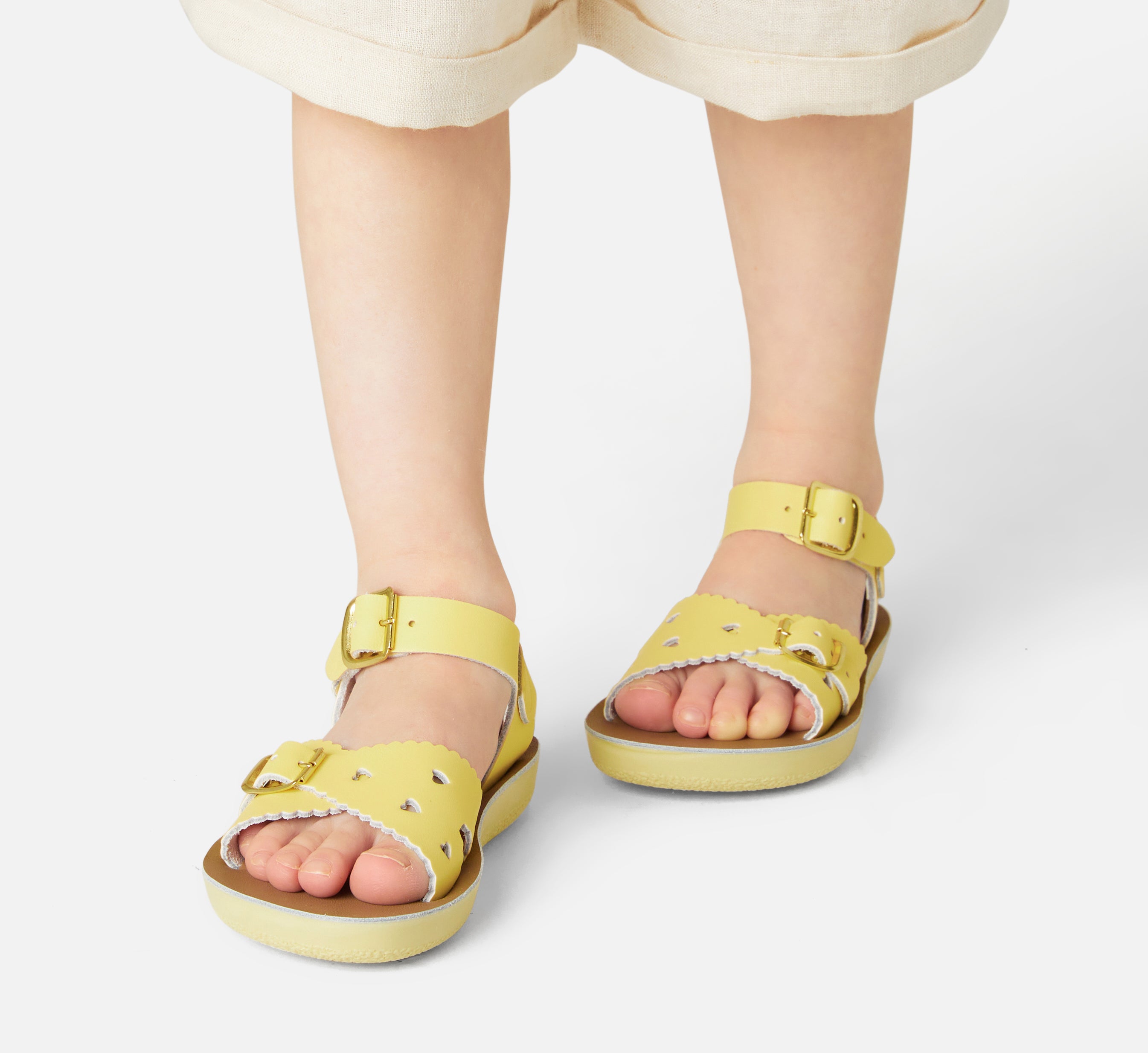 Sweetheart Butter Yellow Kids Sandal - Salt-Water Sandals EU