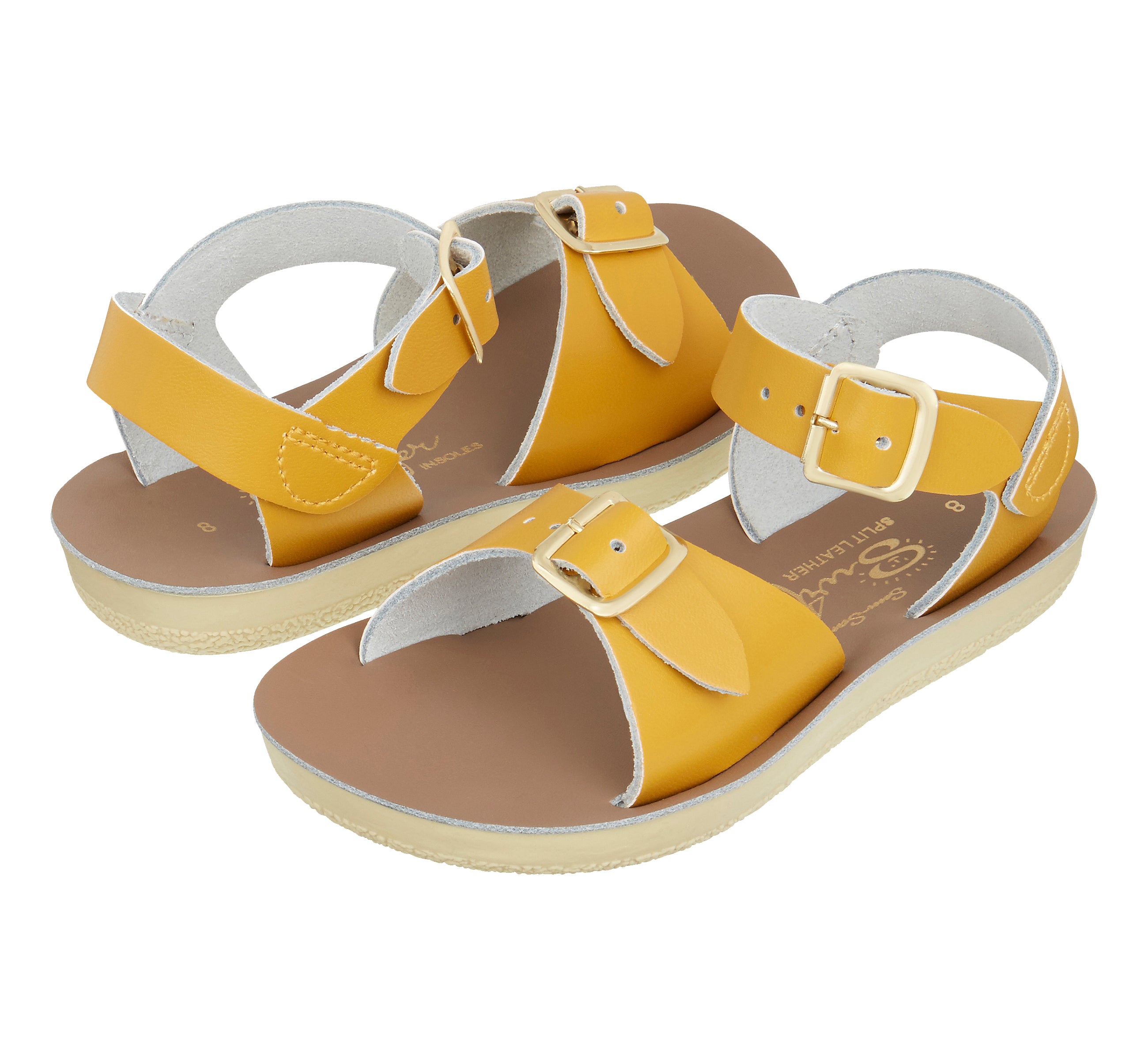 Kindersandale „Surfer Senf“. - Salt-Water Sandals EU