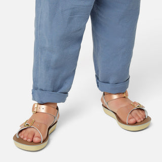 Surfer Sandale Für Kinder In Roségold - Schmale Passform-Sandalen Für Kinder - Salt-Water Sandals EU