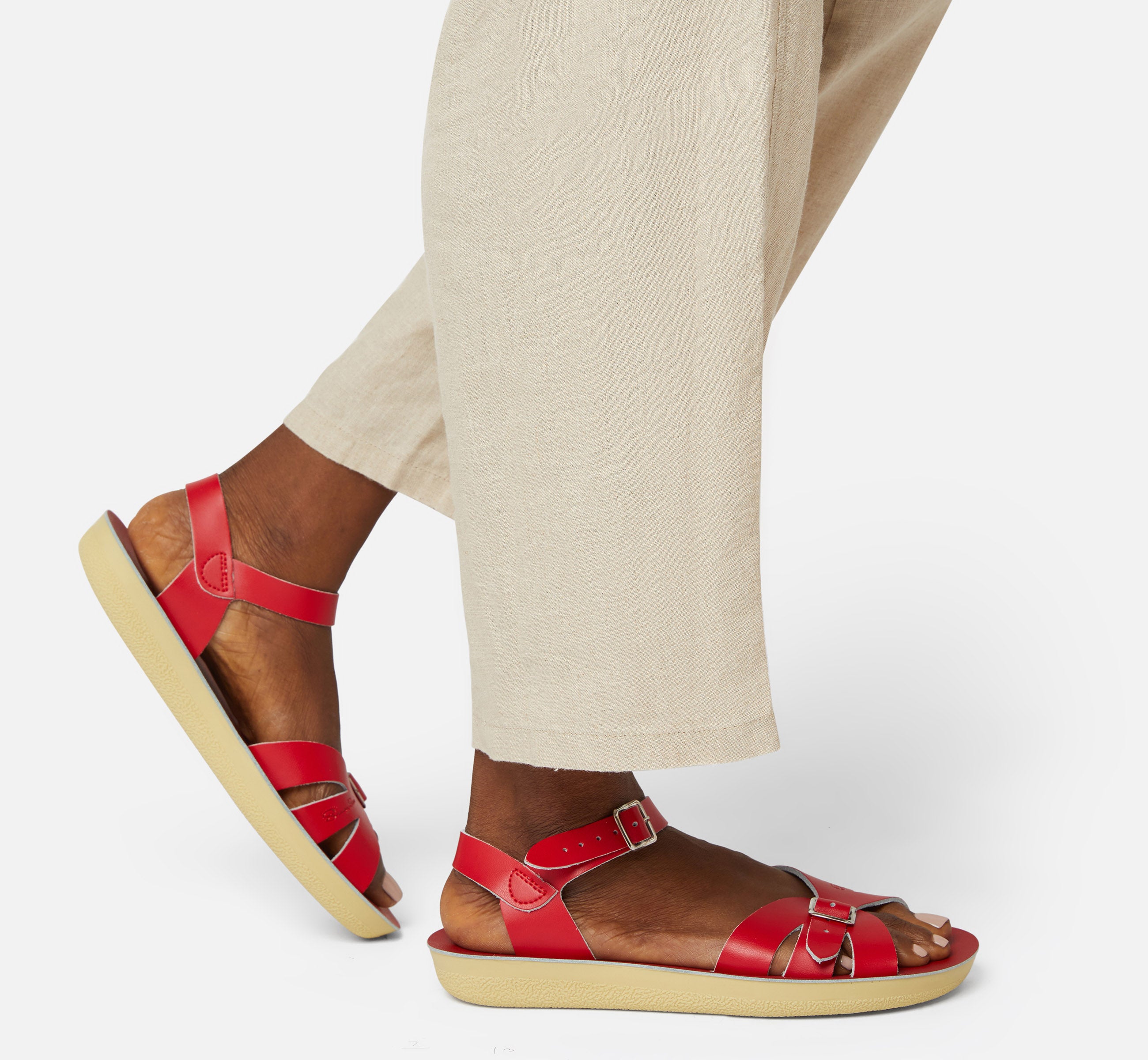 Sandale Für Damen In Boardwalk -Rot - Salt-Water Sandals EU