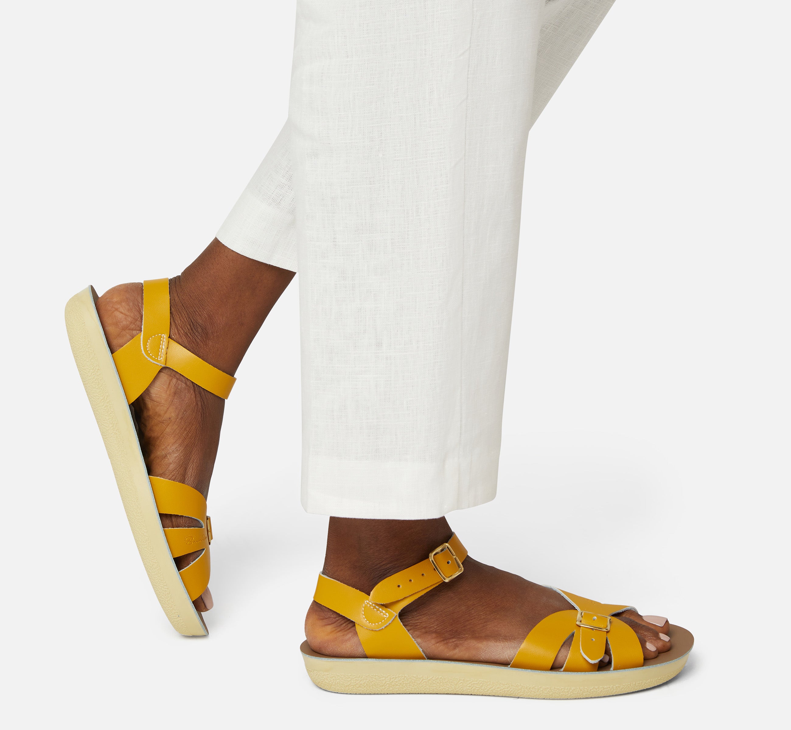 Boardwalk Mustard Womens Sandal - Salt-Water Sandals EU