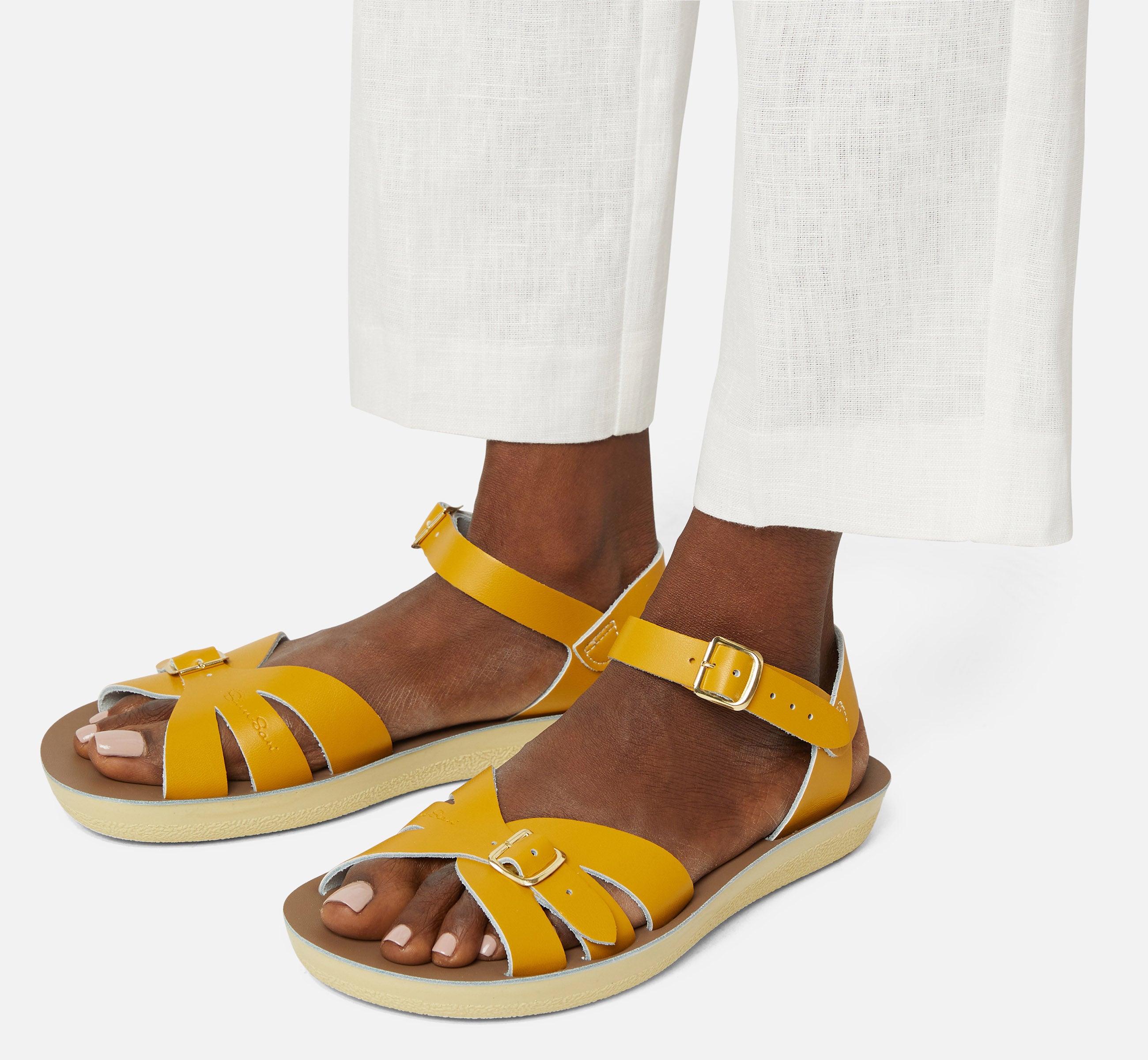 Boardwalk Mustard Womens Sandal - Salt-Water Sandals EU