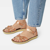 Boardwalk Damen-Sandale In Roségold - Damen-Sandalen Mit Doppelschnalle - Salt-Water Sandals EU
