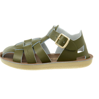 Sandales enfants fisherman olive Shark - Toutes Les Sandales Pour Enfants - Salt-Water Sandals EU