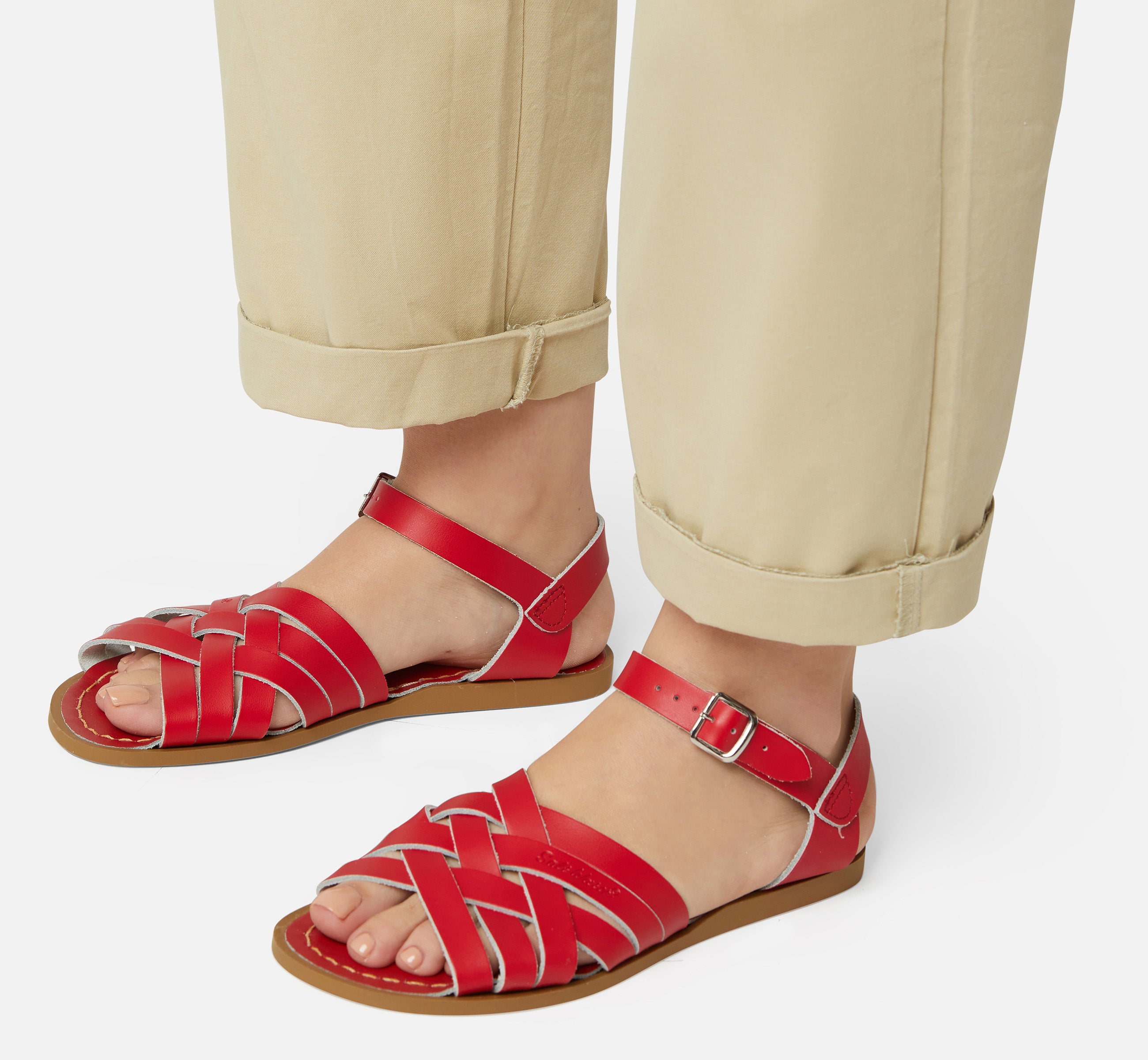Retro Red Womens Sandal