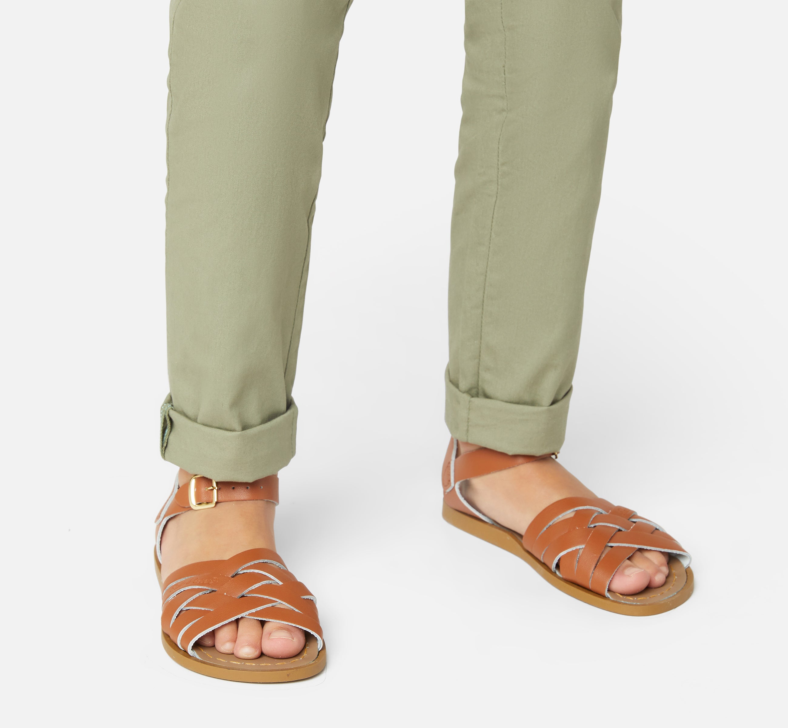 Retro Tan Kids Sandal