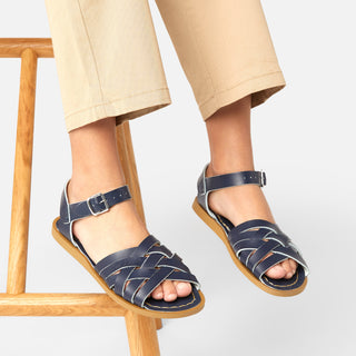 Retro Navy Kids Sandal - Kids School Sandals - Salt-Water Sandals EU