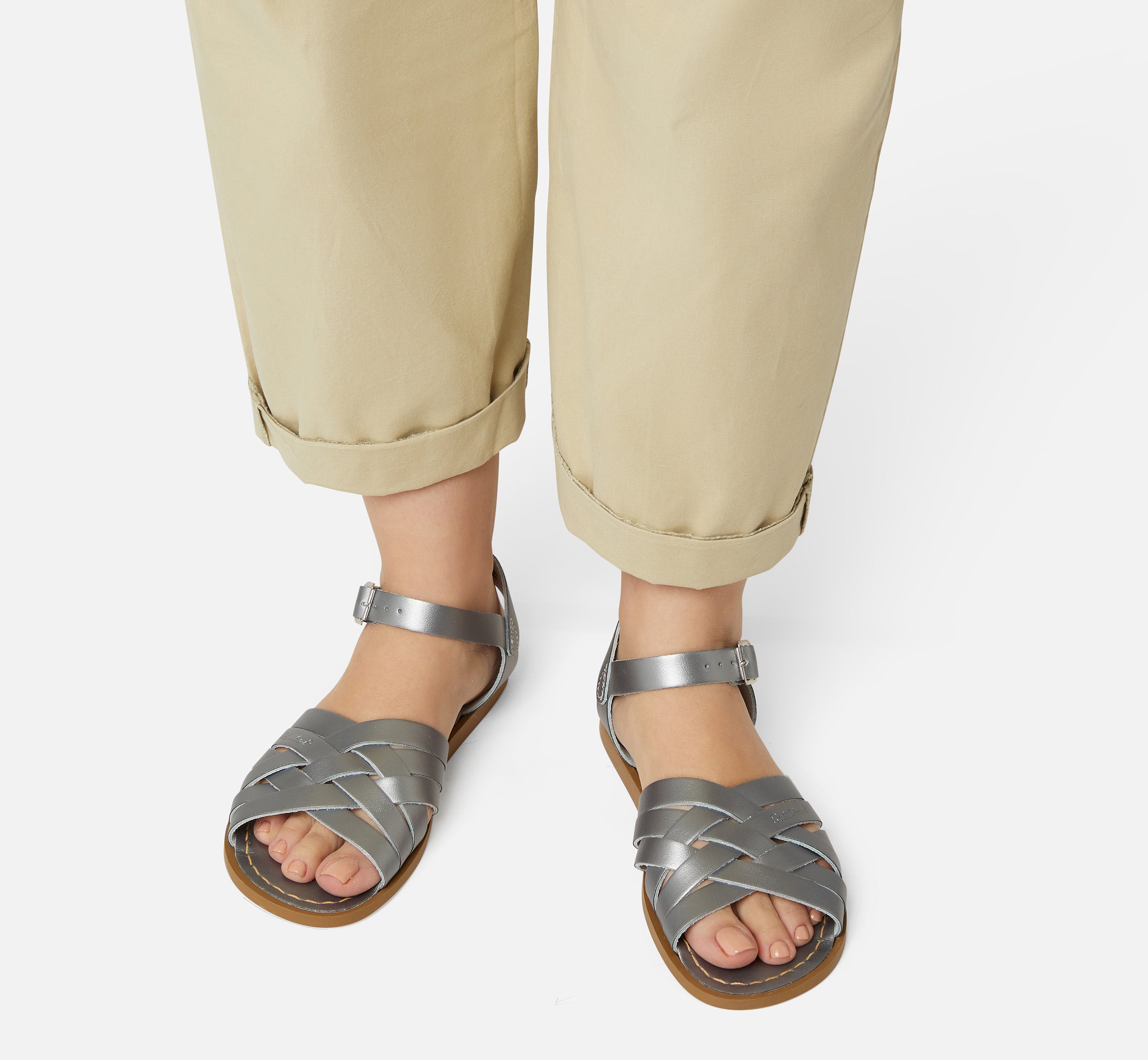 Damen-Sandale Im Retro Zinn-Stil - Salt-Water Sandals EU