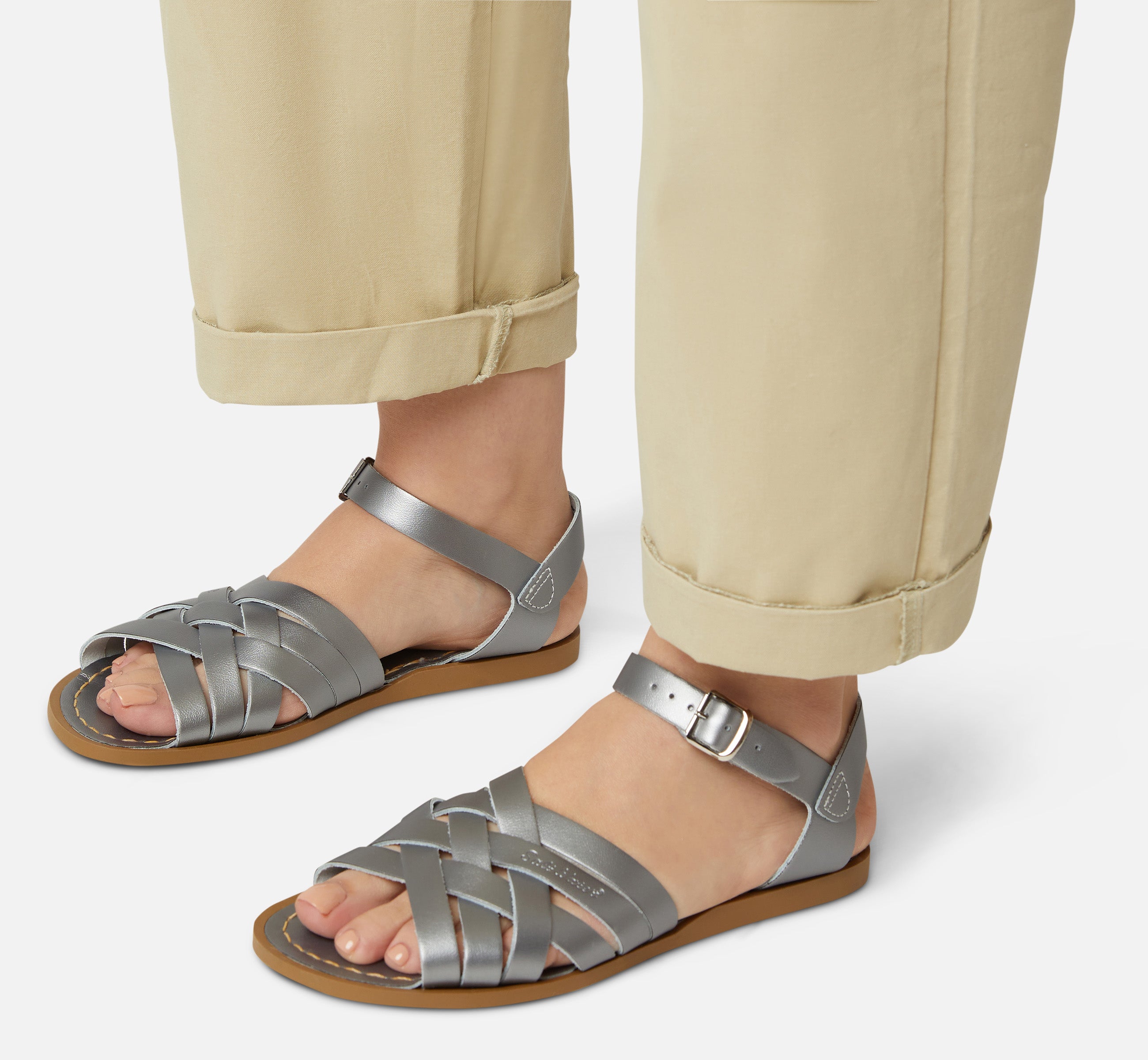 Damen-Sandale Im Retro Zinn-Stil - Salt-Water Sandals EU