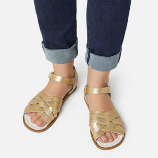 Retro Gold Womens Sandal