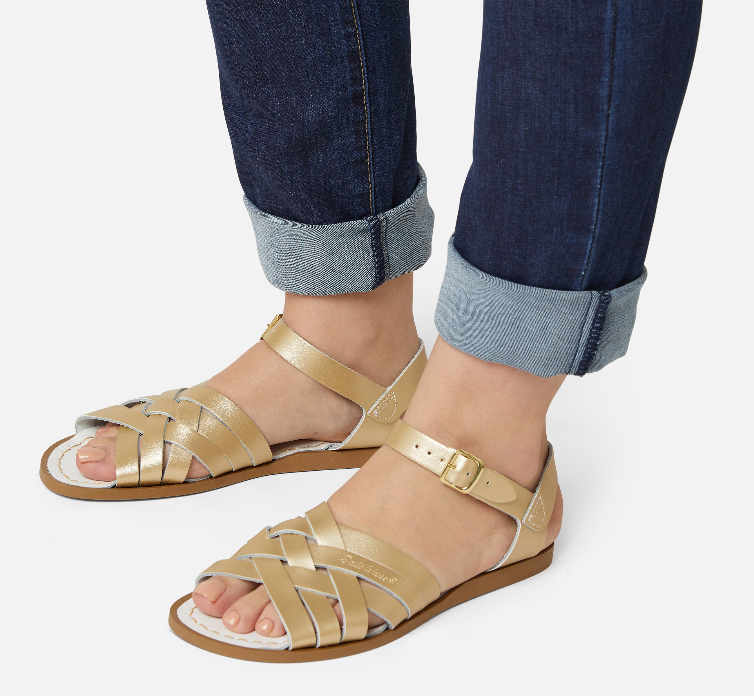 Retro Gold Womens Sandal