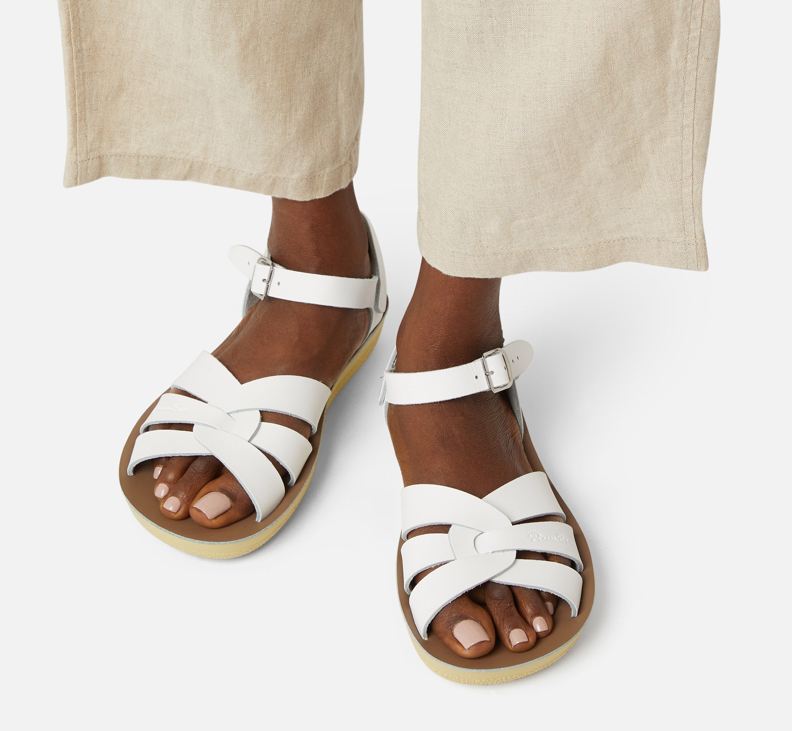 Swimmer Weiße Damensandale - Salt-Water Sandals EU