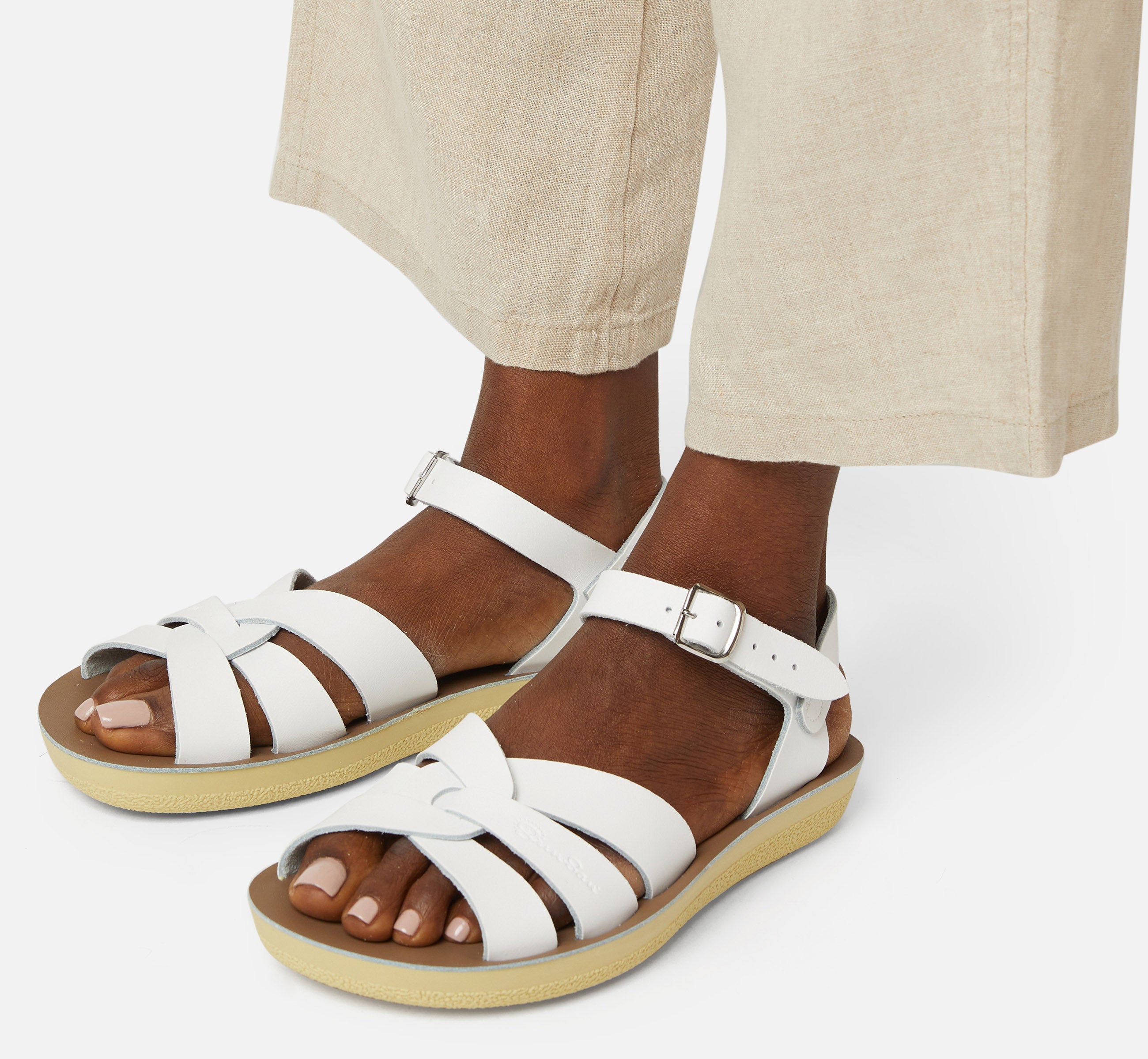 Swimmer Weiße Damensandale - Salt-Water Sandals EU