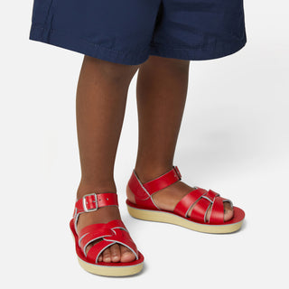 Swimmer Rote Kindersandale - Schmale Passform-Sandalen Für Kinder - Salt-Water Sandals EU